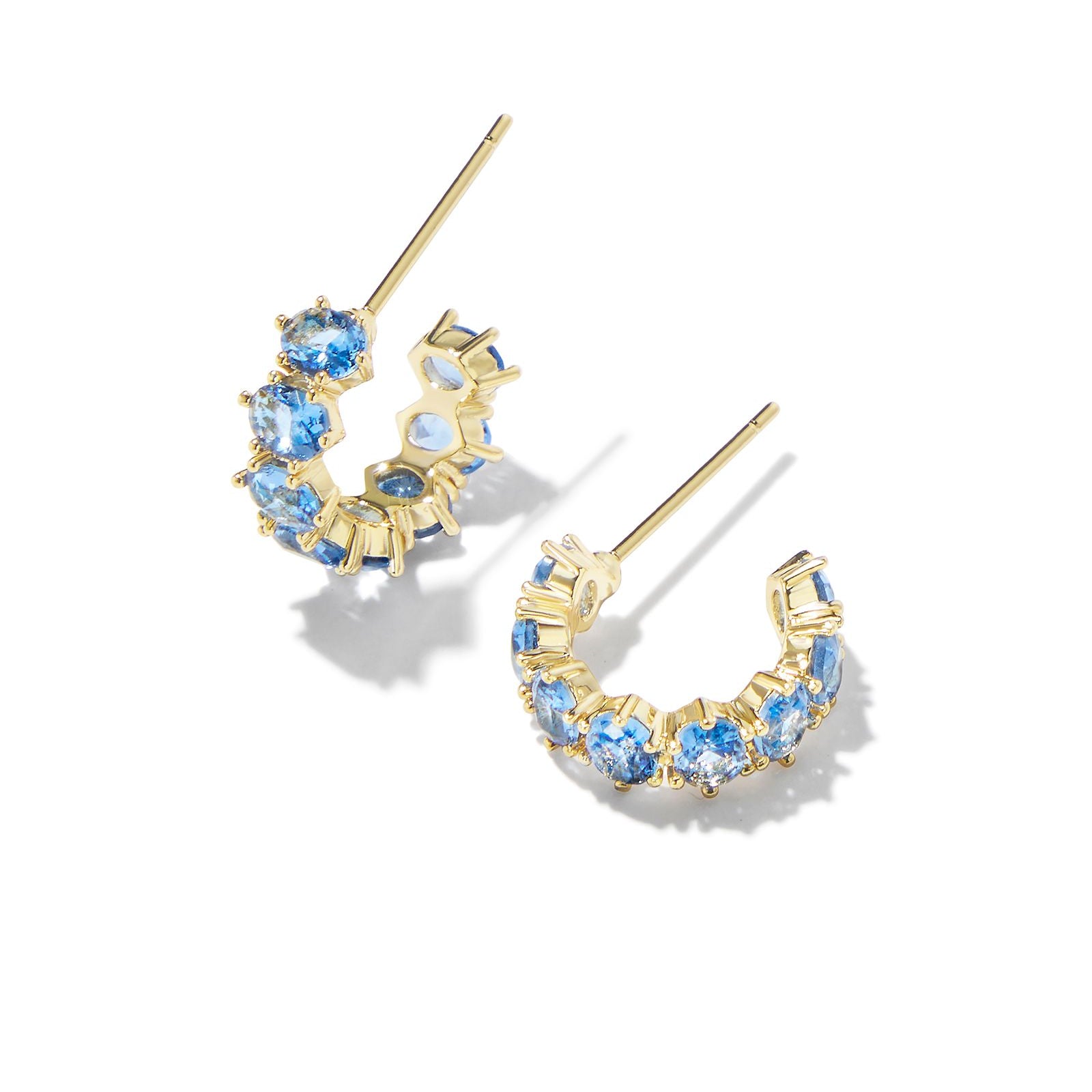 Cailin Crystal Huggie Earrings-Earrings-Vixen Collection, Day Spa and Women's Boutique Located in Seattle, Washington