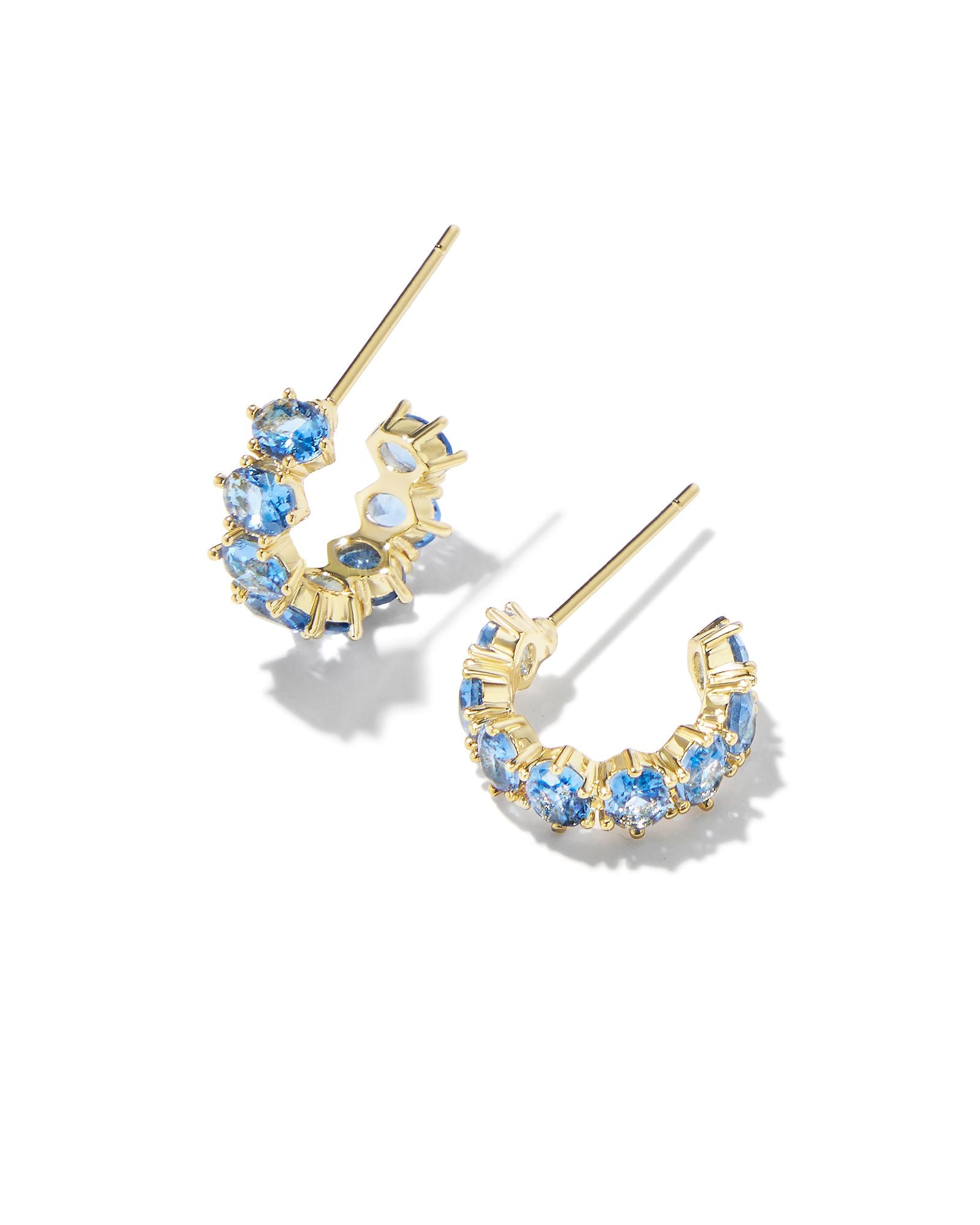 Cailin Crystal Huggie Earrings-Earrings-Vixen Collection, Day Spa and Women's Boutique Located in Seattle, Washington