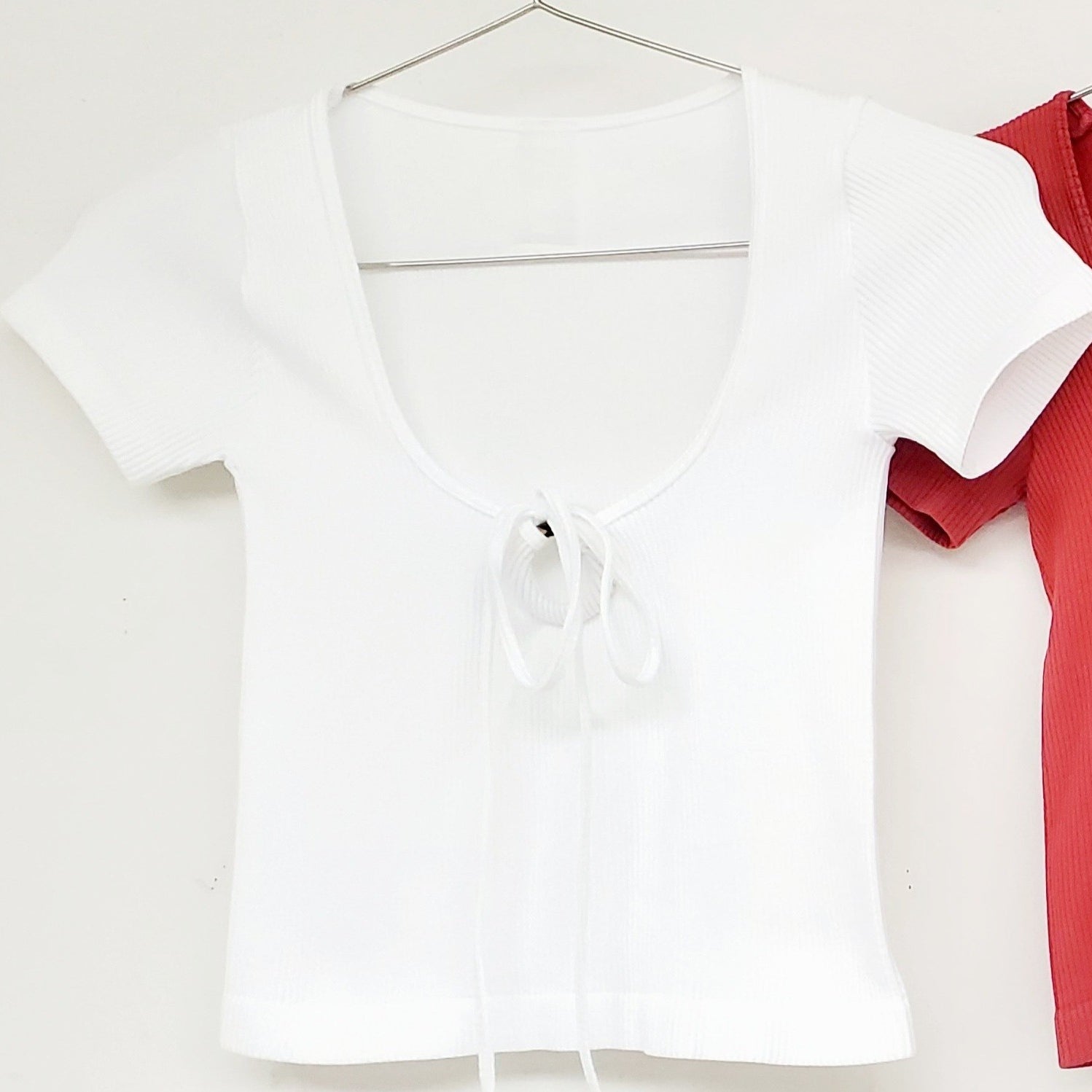 Knot Tied Top-Short Sleeves-Vixen Collection, Day Spa and Women's Boutique Located in Seattle, Washington