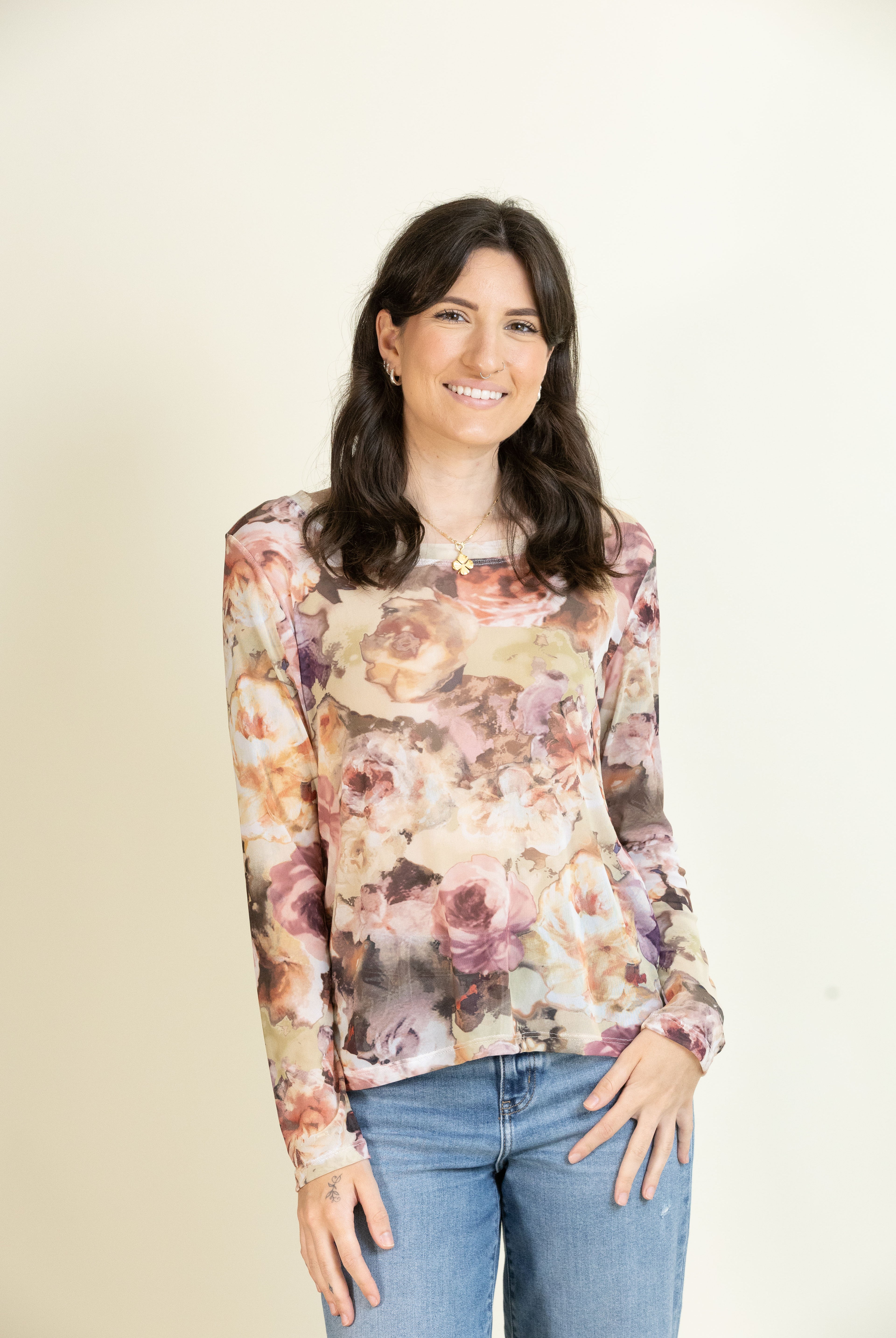 Petal Sheer Long Sleeve-Long Sleeves-Vixen Collection, Day Spa and Women's Boutique Located in Seattle, Washington