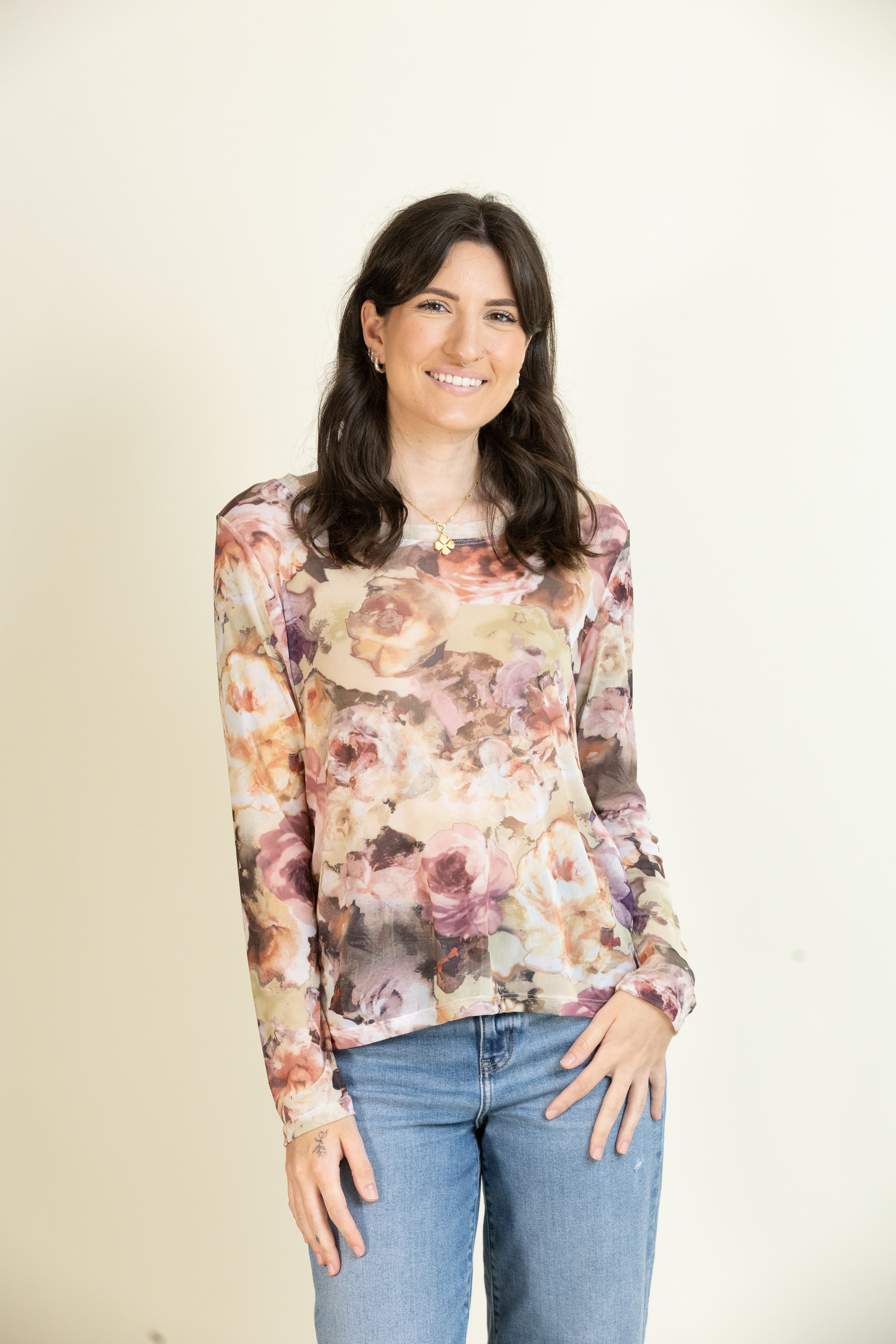 Petal Sheer Long Sleeve-Long Sleeves-Vixen Collection, Day Spa and Women's Boutique Located in Seattle, Washington