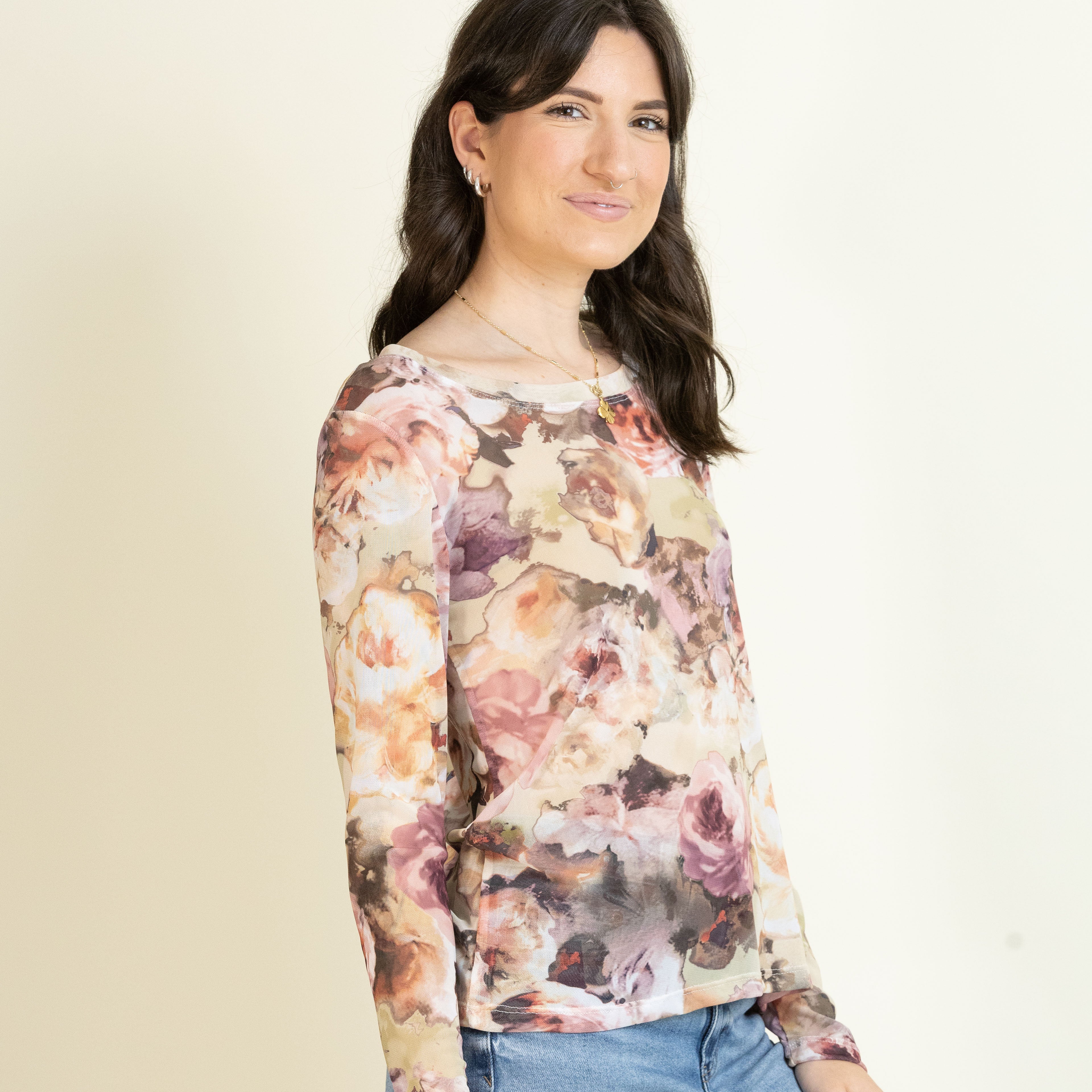Petal Sheer Long Sleeve-Long Sleeves-Vixen Collection, Day Spa and Women's Boutique Located in Seattle, Washington