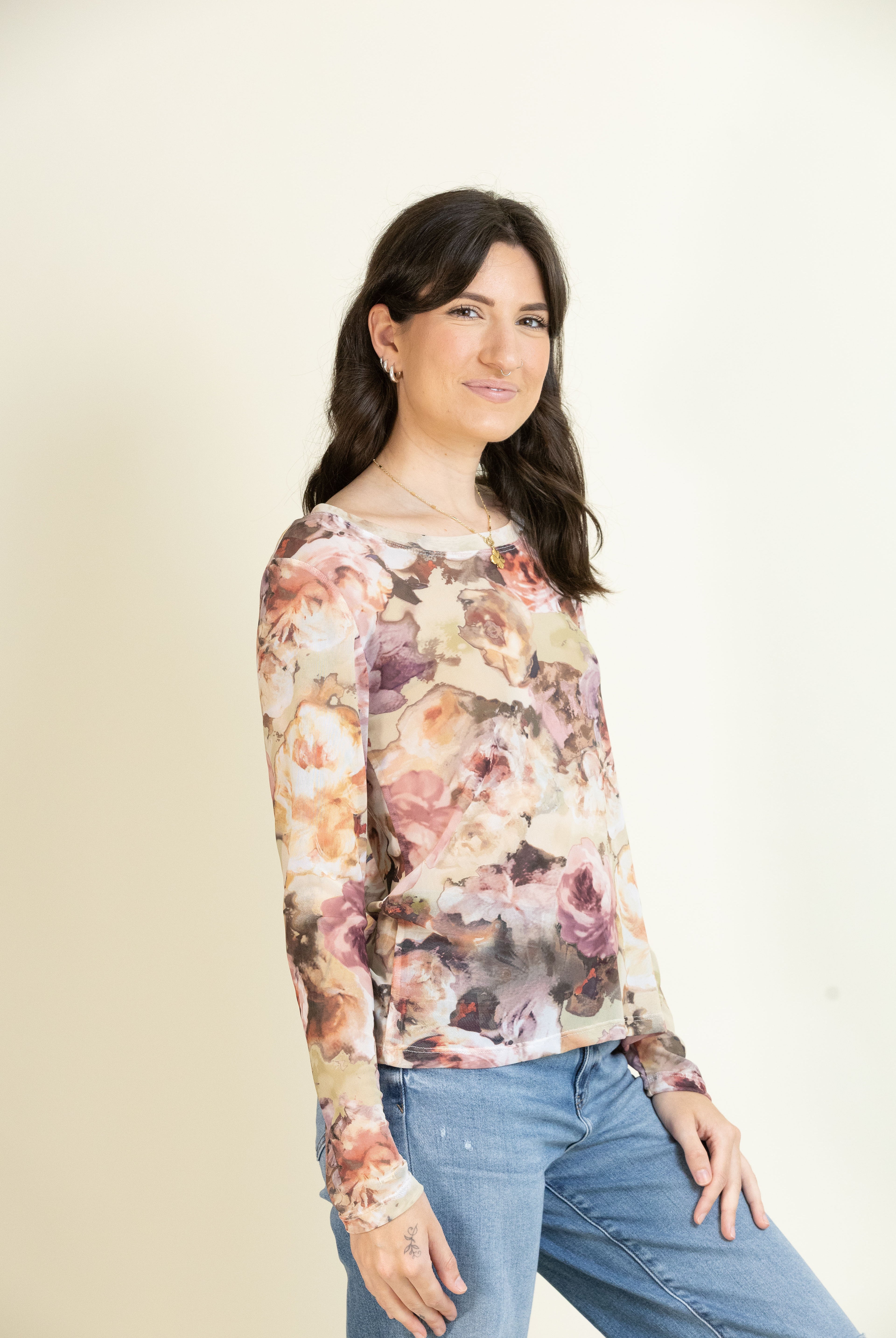 Petal Sheer Long Sleeve-Long Sleeves-Vixen Collection, Day Spa and Women's Boutique Located in Seattle, Washington