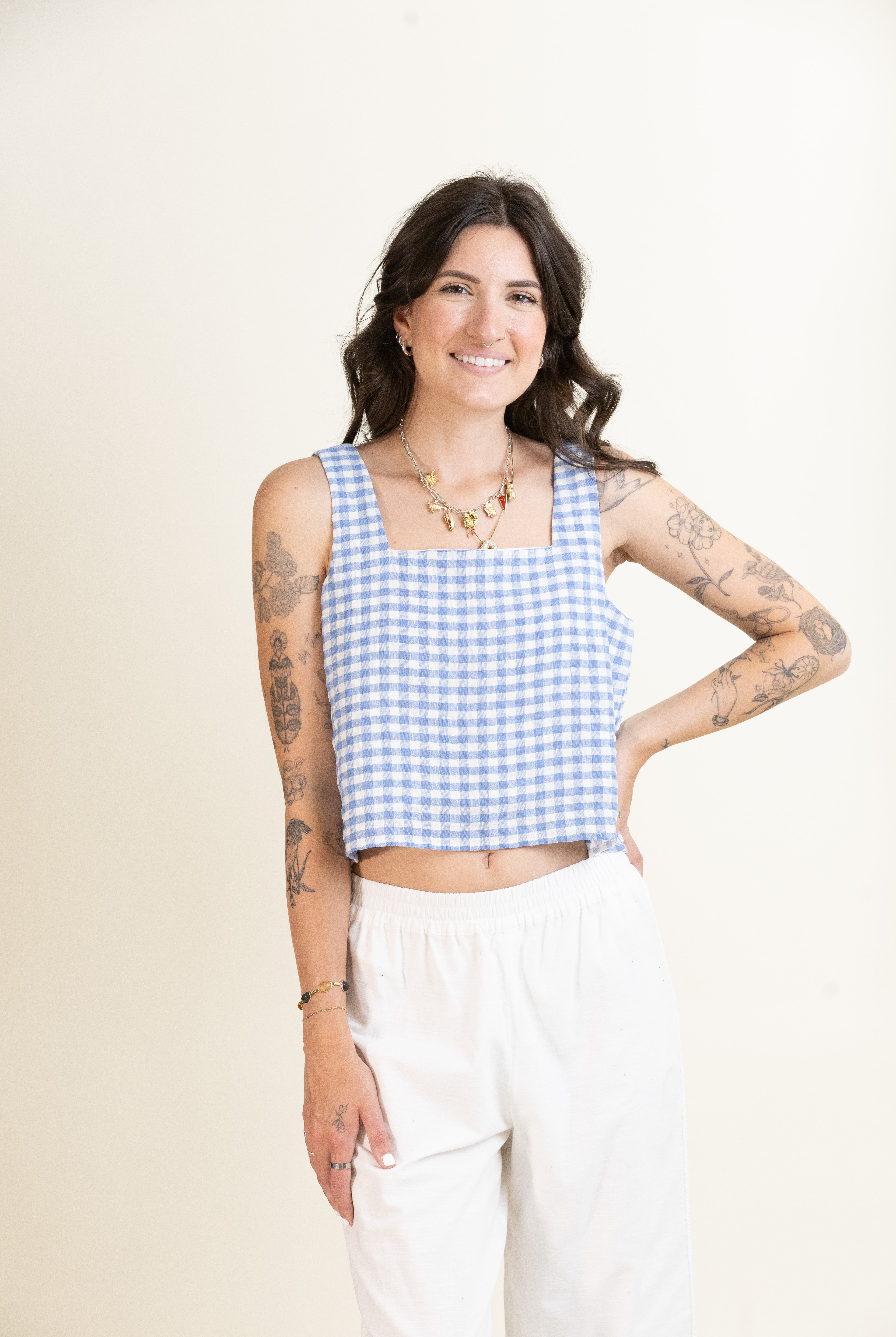 Blue Skies Tank-Tank Tops-Vixen Collection, Day Spa and Women's Boutique Located in Seattle, Washington