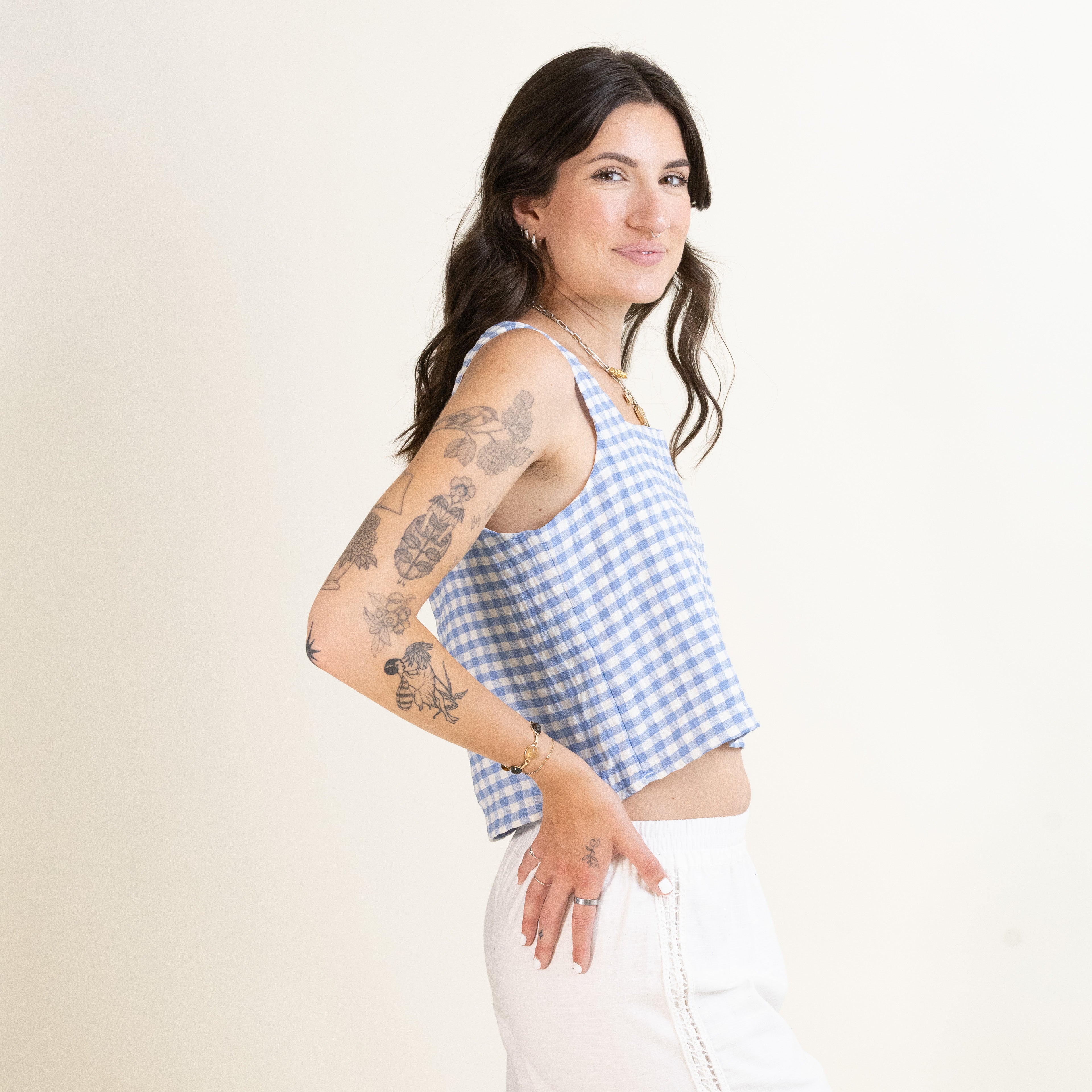 Blue Skies Tank-Tank Tops-Vixen Collection, Day Spa and Women's Boutique Located in Seattle, Washington