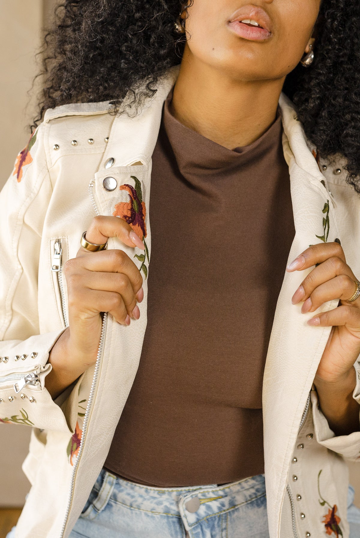 Birds of Paradise Moto Jacket-Jackets-Vixen Collection, Day Spa and Women's Boutique Located in Seattle, Washington