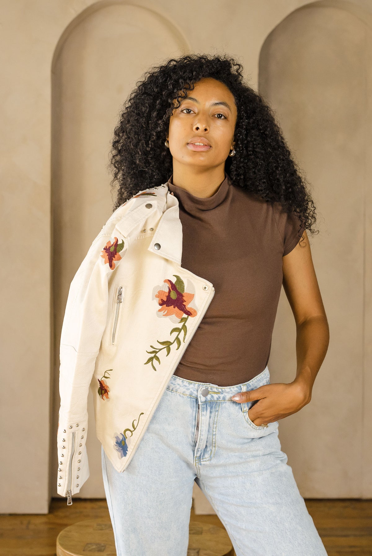 Birds of Paradise Moto Jacket-Jackets-Vixen Collection, Day Spa and Women's Boutique Located in Seattle, Washington