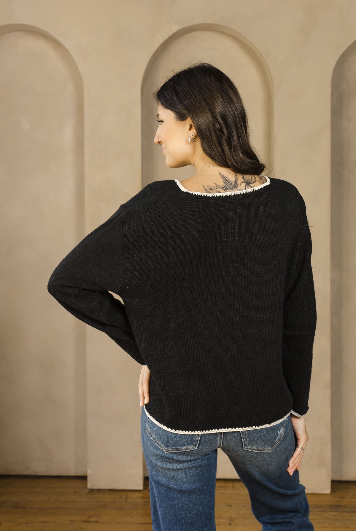 Salty Seas Sweater-Sweaters-Vixen Collection, Day Spa and Women's Boutique Located in Seattle, Washington