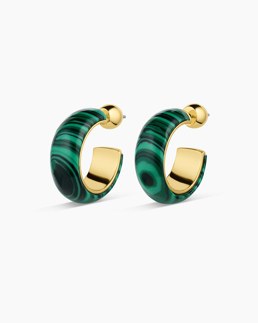Paseo Marble Small Hoops-Earrings-Vixen Collection, Day Spa and Women's Boutique Located in Seattle, Washington