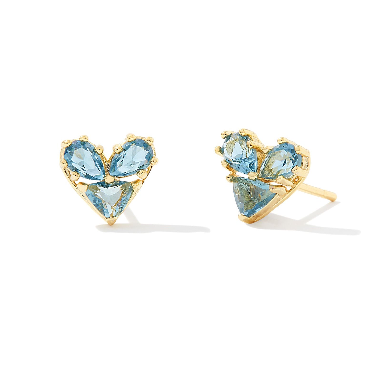 Kathy Heart Stud Earrings-Earrings-Vixen Collection, Day Spa and Women's Boutique Located in Seattle, Washington