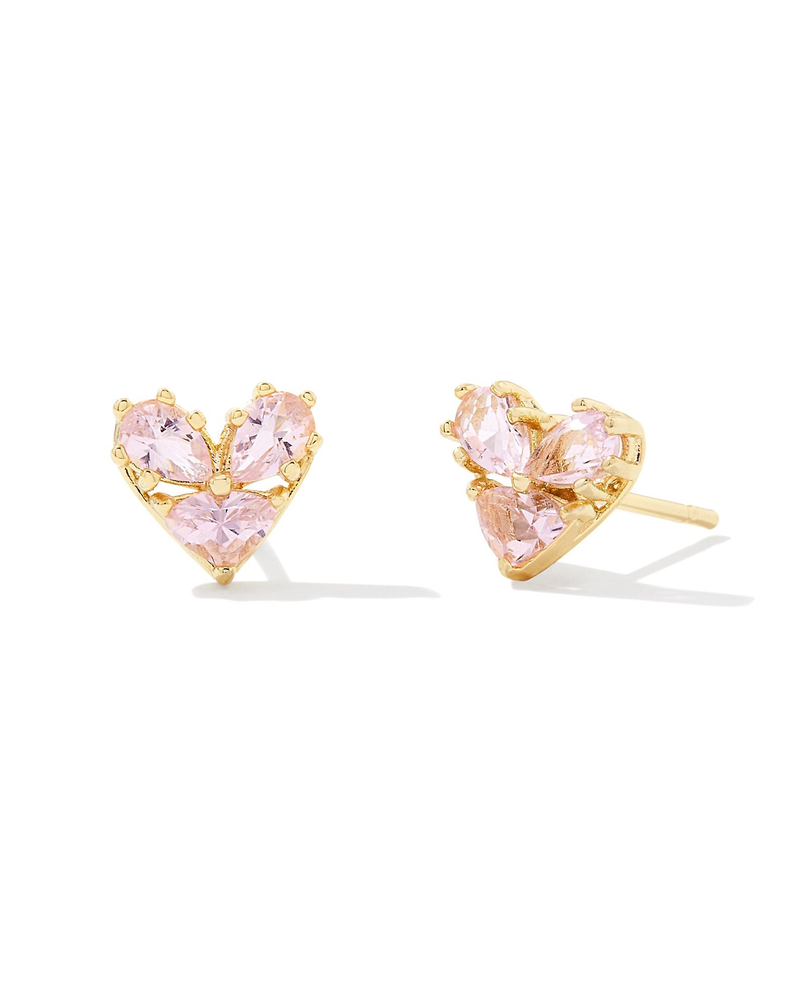 Kathy Heart Stud Earrings-Earrings-Vixen Collection, Day Spa and Women's Boutique Located in Seattle, Washington