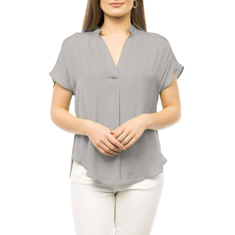 Mindy Top Naturals-Short Sleeves-Vixen Collection, Day Spa and Women's Boutique Located in Seattle, Washington