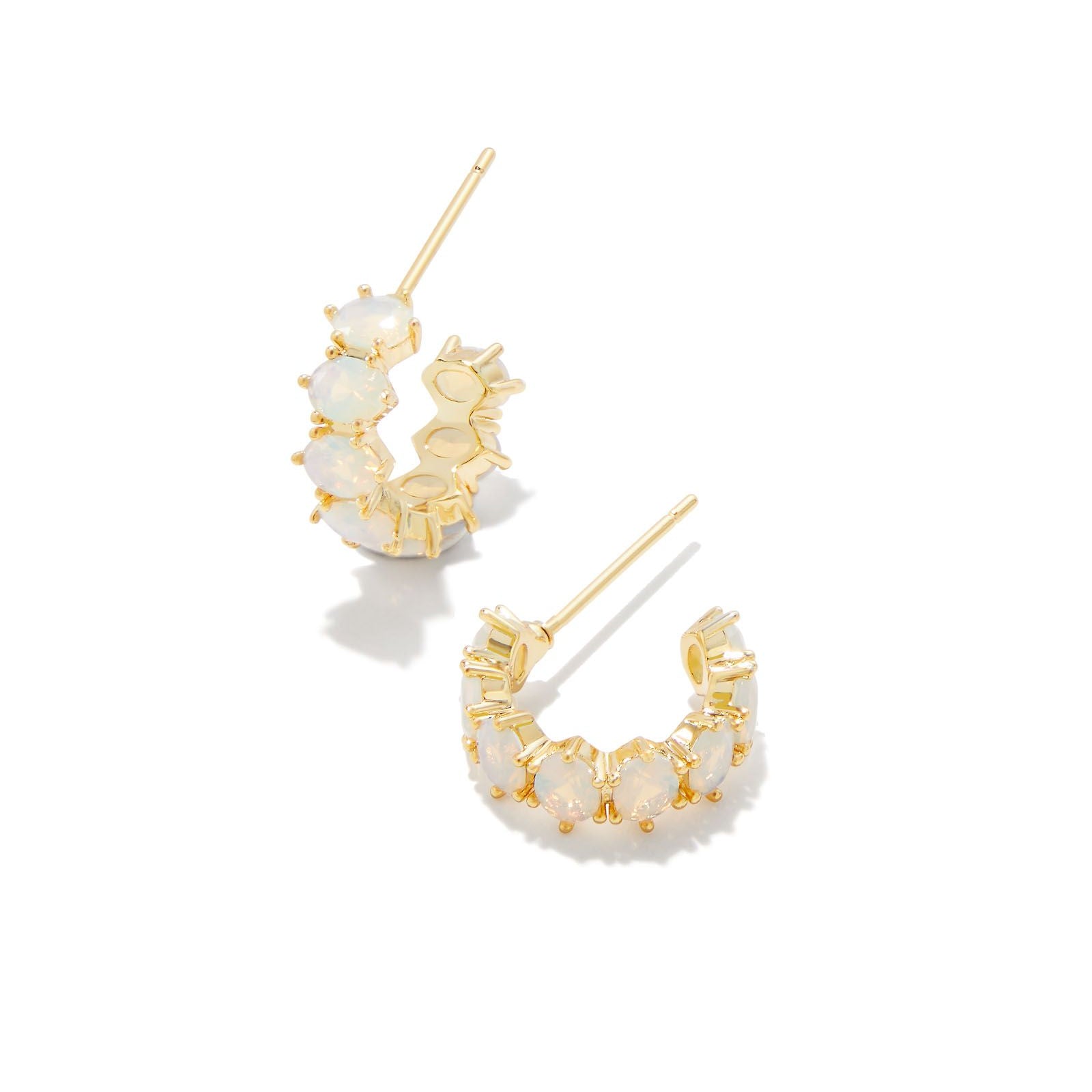 Cailin Crystal Huggie Earrings-Earrings-Vixen Collection, Day Spa and Women's Boutique Located in Seattle, Washington
