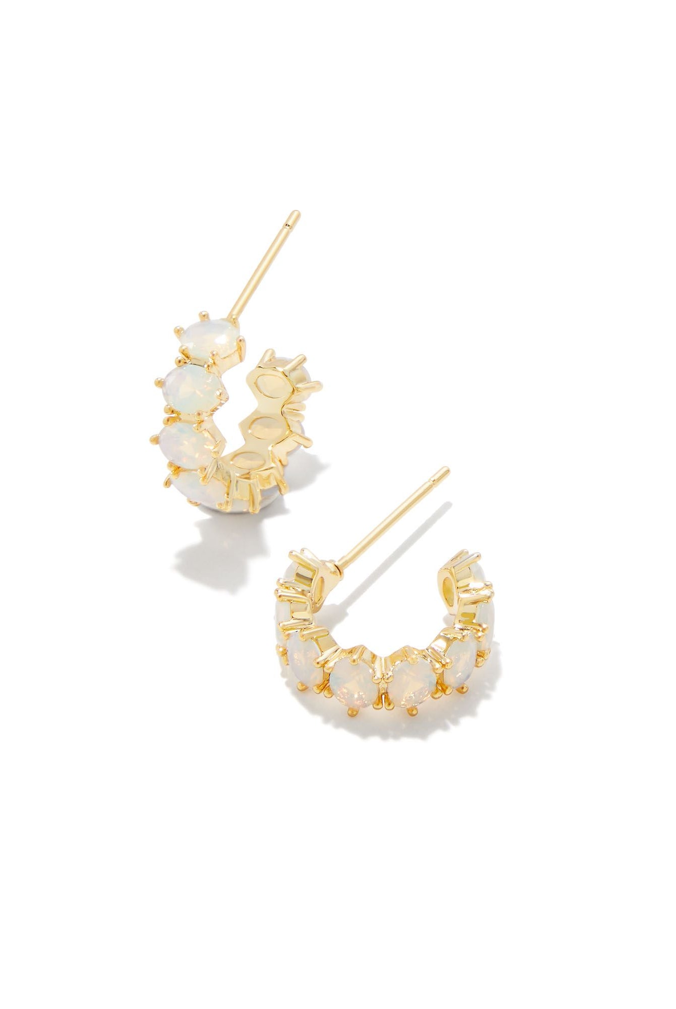 Cailin Crystal Huggie Earrings-Earrings-Vixen Collection, Day Spa and Women's Boutique Located in Seattle, Washington