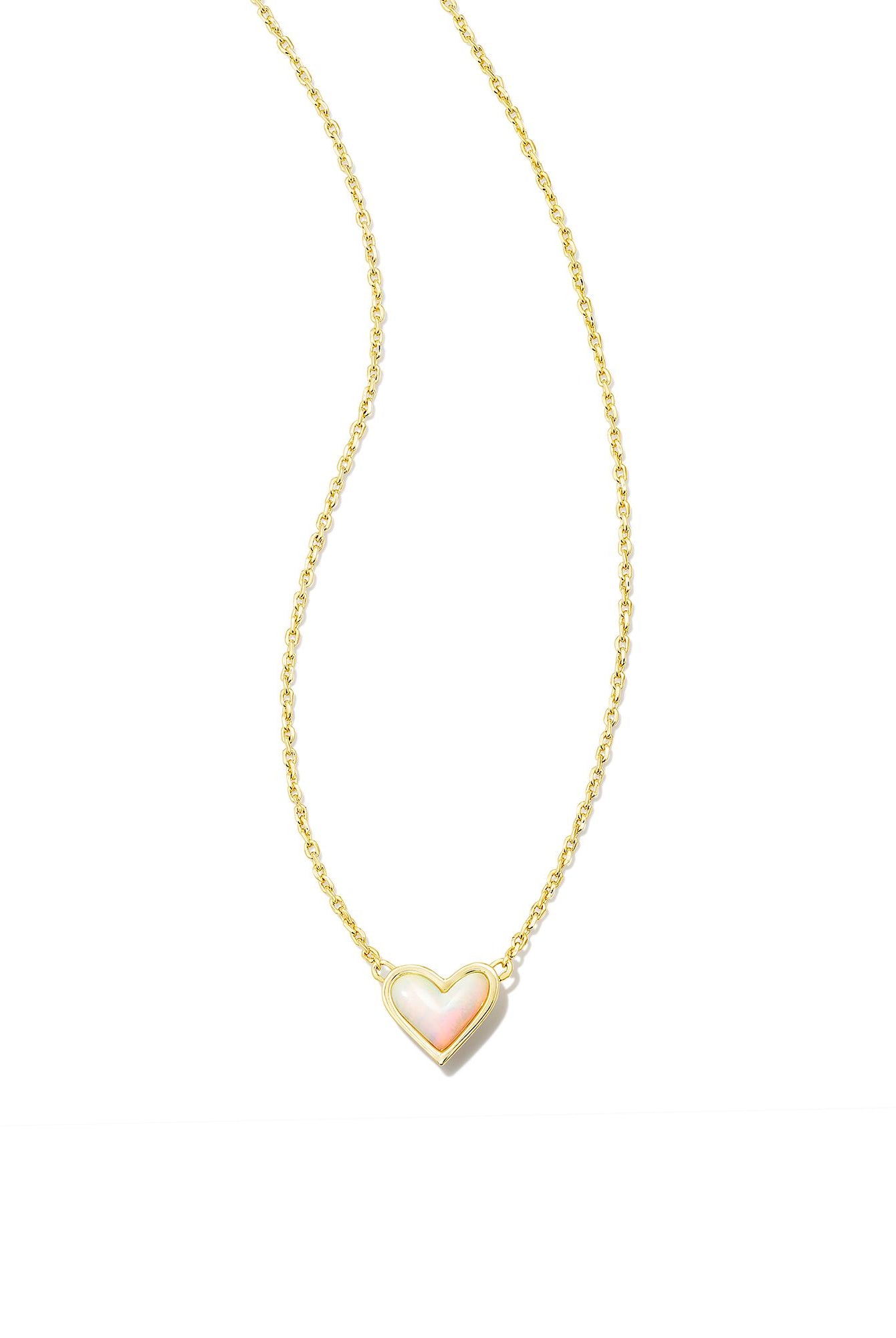 Framed Ari Heart Short Pendant Necklace-Necklaces-Vixen Collection, Day Spa and Women's Boutique Located in Seattle, Washington