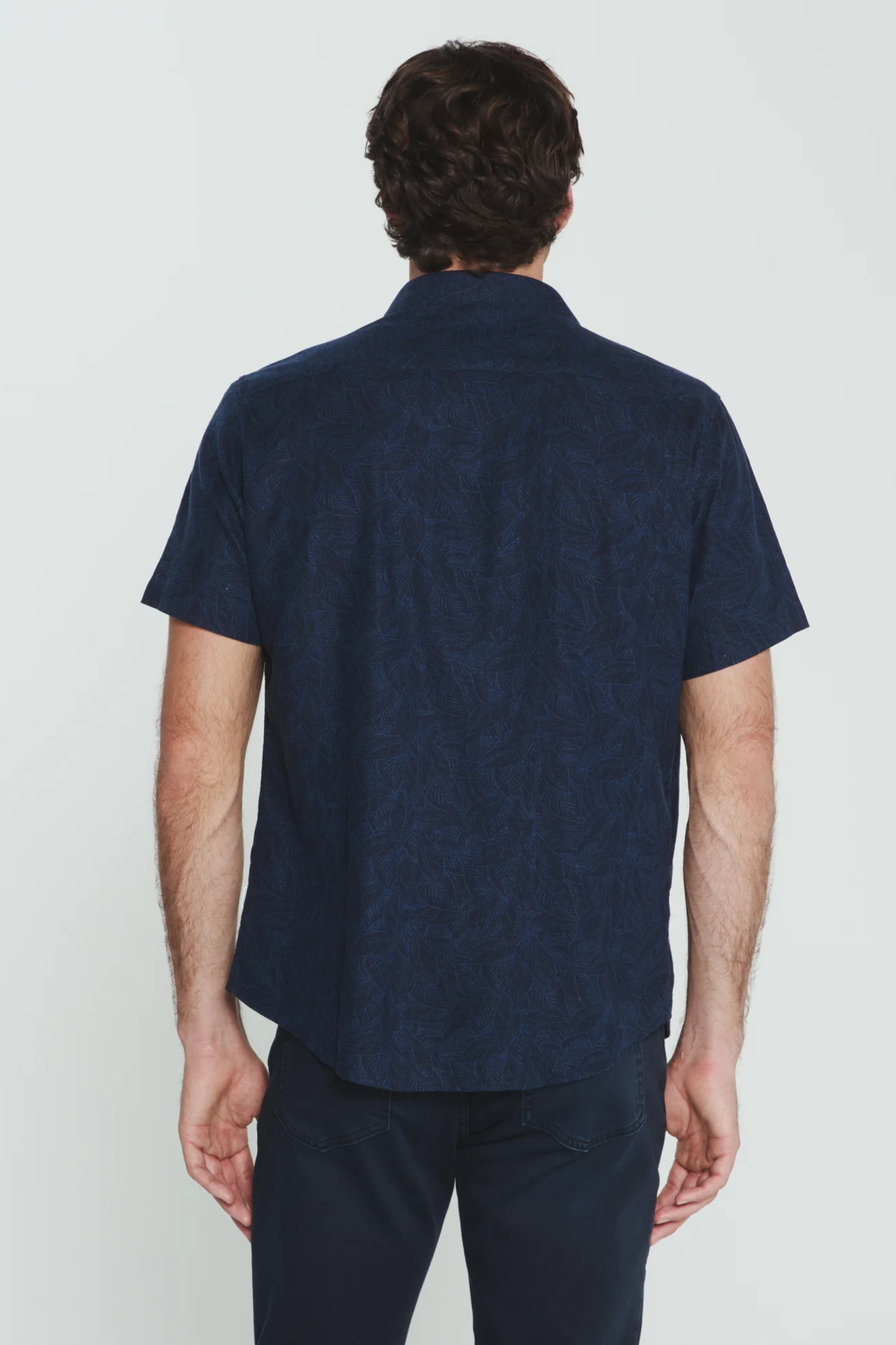 Oasis Linen Botanical Shirt-Men's Tops-Vixen Collection, Day Spa and Women's Boutique Located in Seattle, Washington