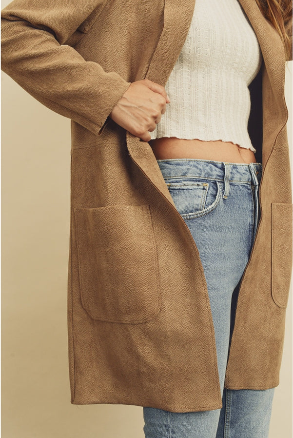 Suede Beauty Coat-Outerwear-Vixen Collection, Day Spa and Women's Boutique Located in Seattle, Washington