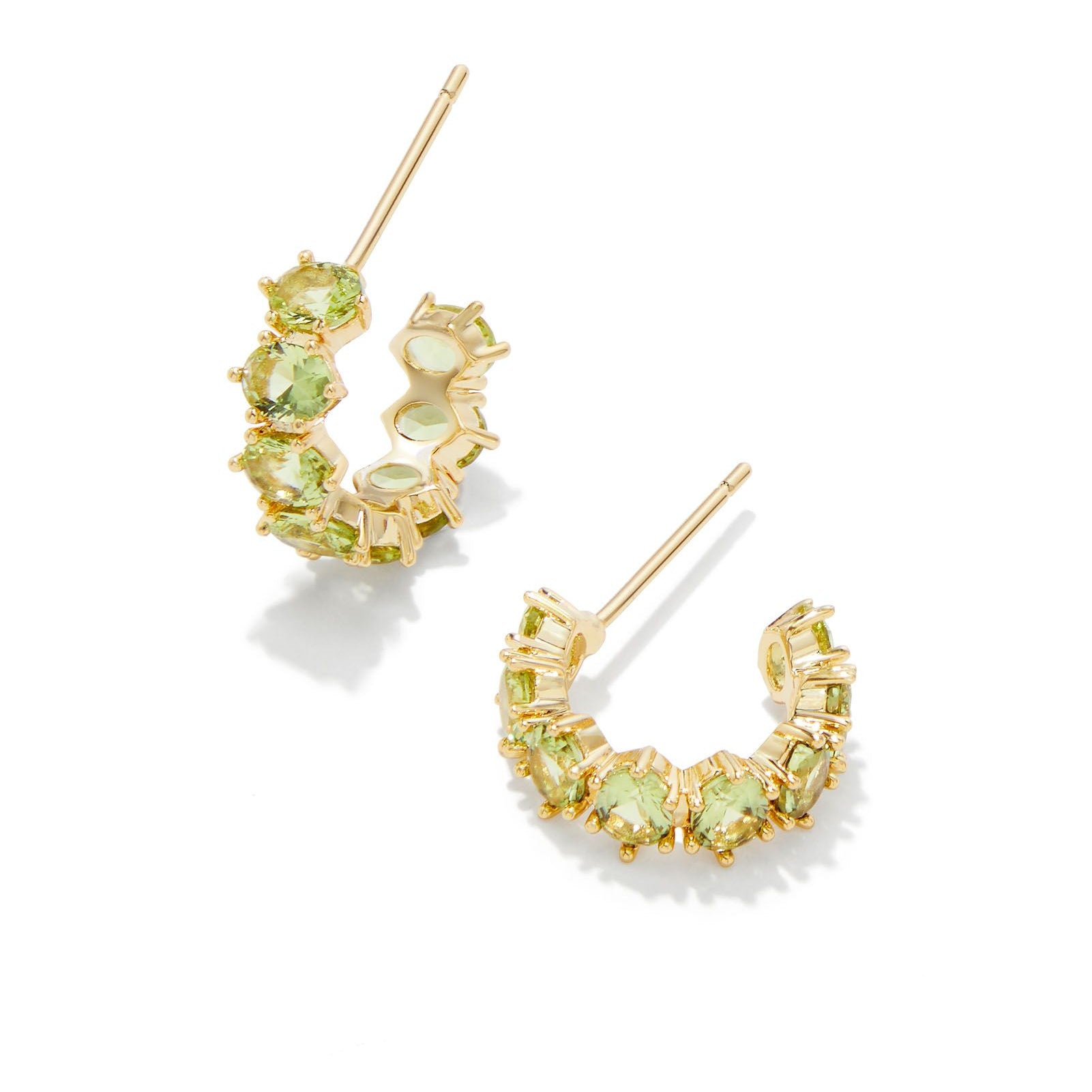 Cailin Crystal Huggie Earrings-Earrings-Vixen Collection, Day Spa and Women's Boutique Located in Seattle, Washington