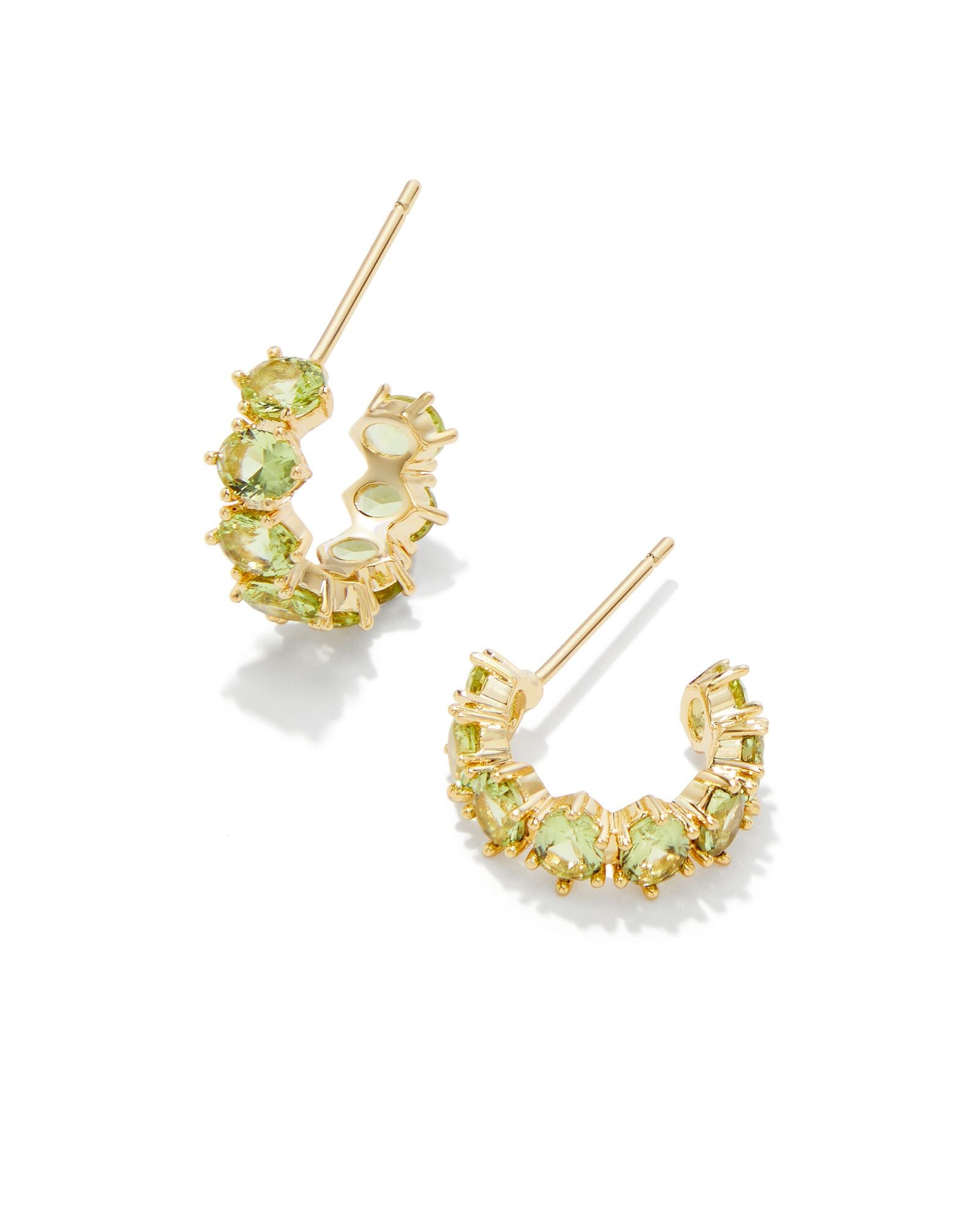 Cailin Crystal Huggie Earrings-Earrings-Vixen Collection, Day Spa and Women's Boutique Located in Seattle, Washington