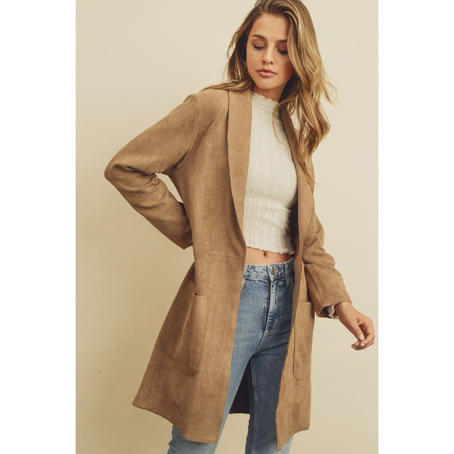Suede Beauty Coat-Outerwear-Vixen Collection, Day Spa and Women's Boutique Located in Seattle, Washington