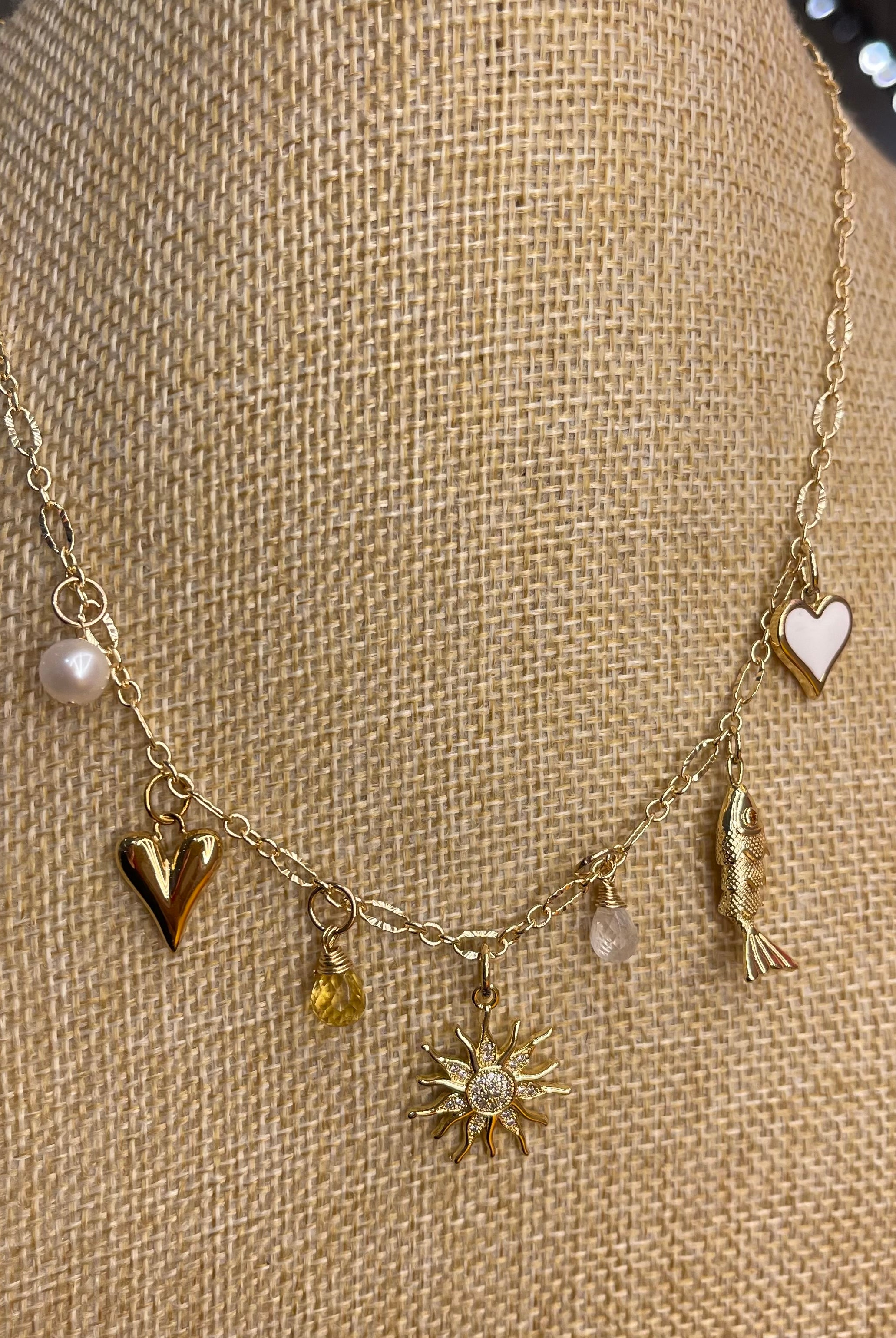 Vixen Charmed Necklace-Necklaces-Vixen Collection, Day Spa and Women's Boutique Located in Seattle, Washington