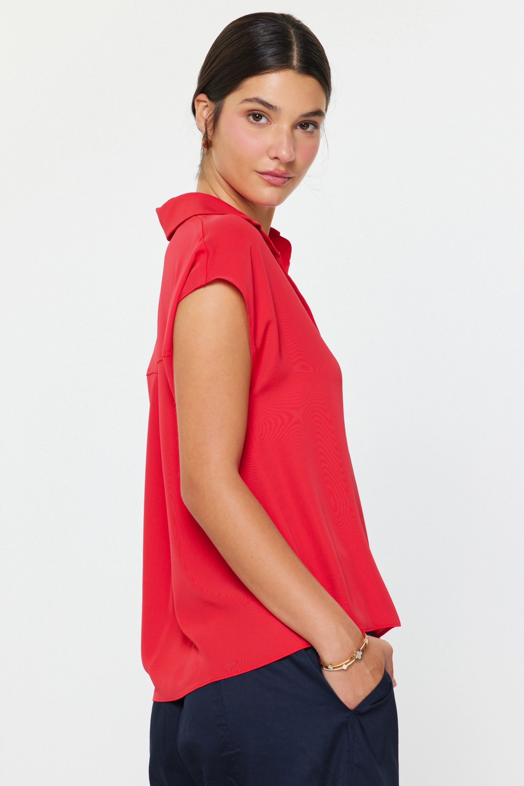 All Day Button Down-Tops-Vixen Collection, Day Spa and Women's Boutique Located in Seattle, Washington