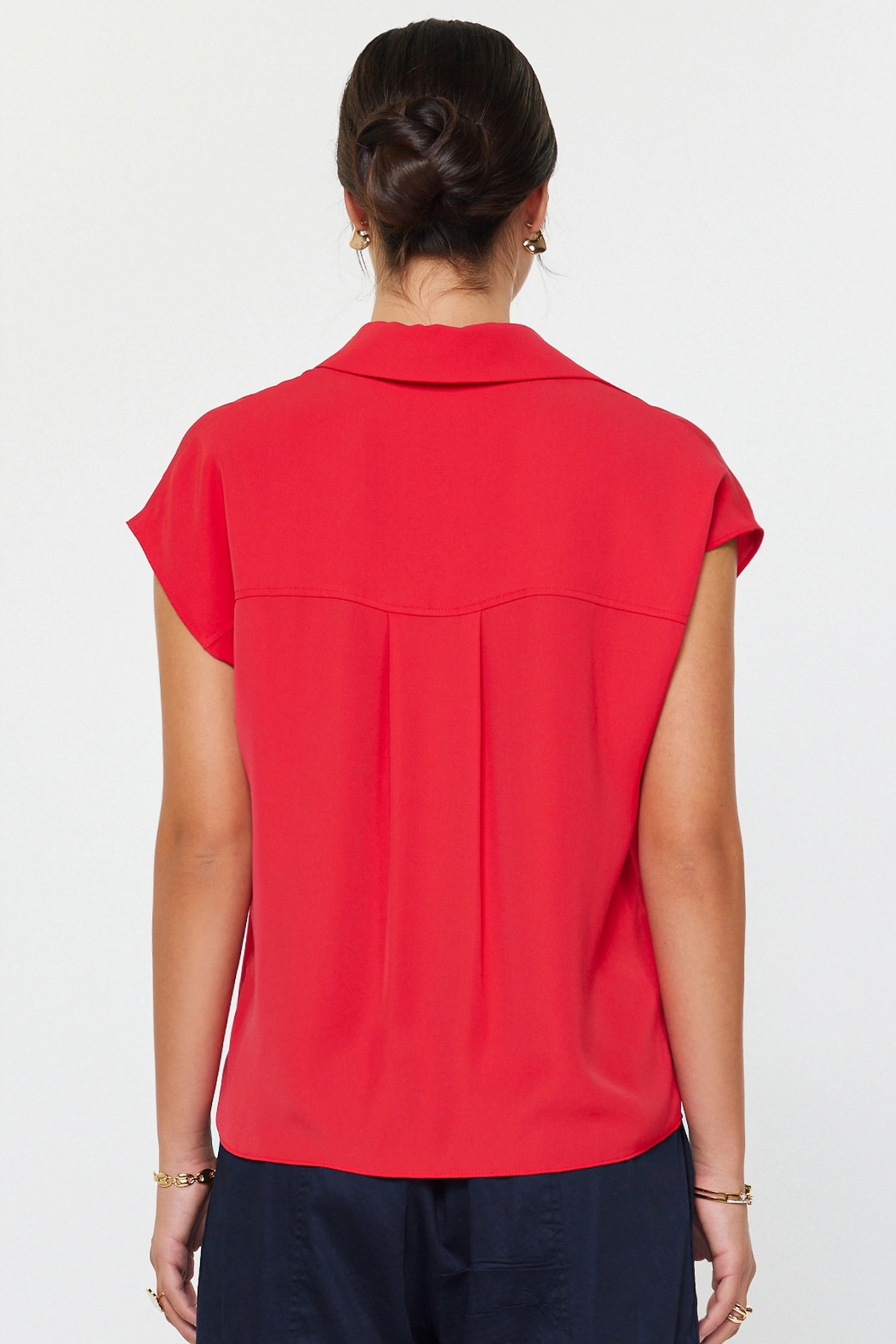 All Day Button Down-Tops-Vixen Collection, Day Spa and Women's Boutique Located in Seattle, Washington