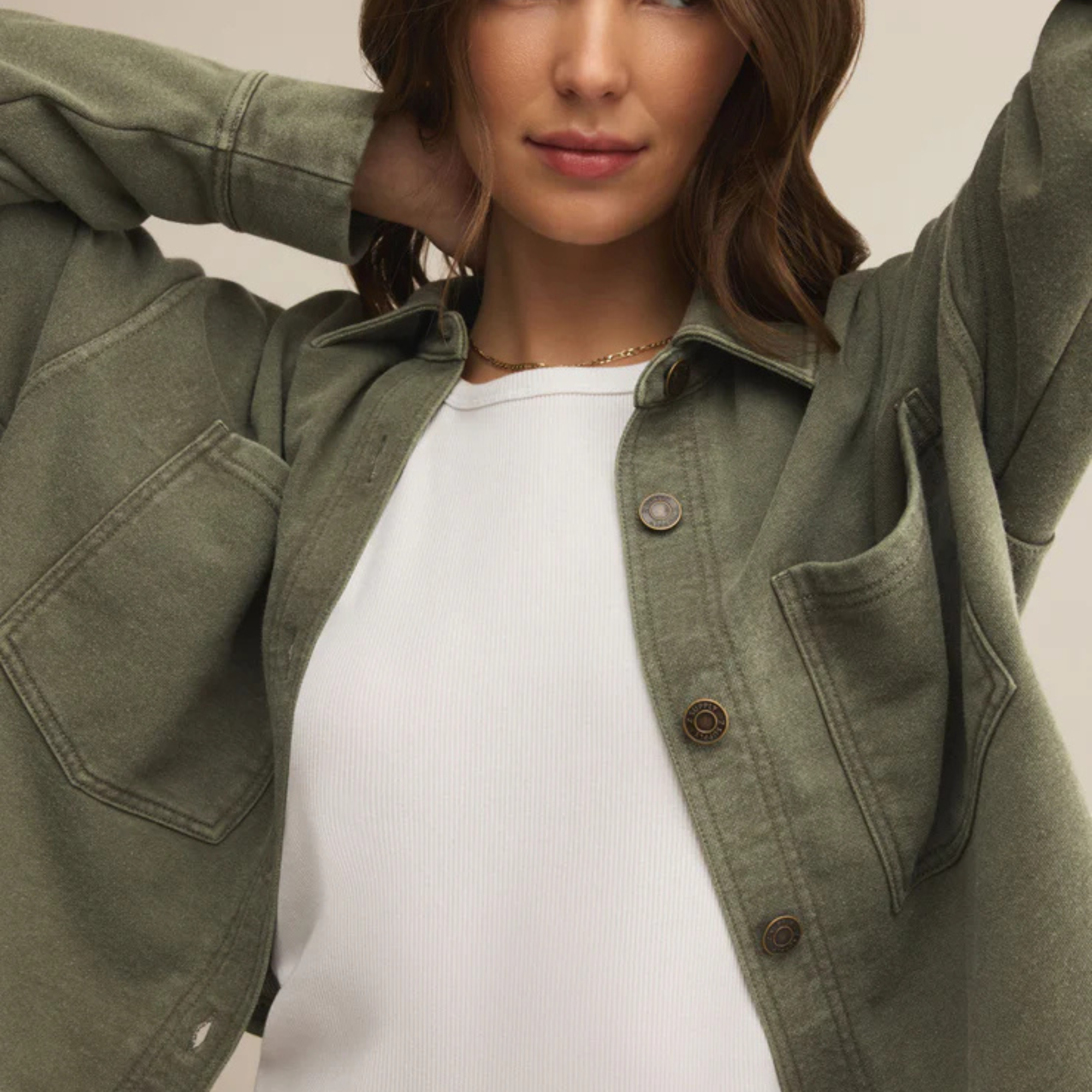 All Day Cropped Knit Jacket-Jackets-Vixen Collection, Day Spa and Women's Boutique Located in Seattle, Washington