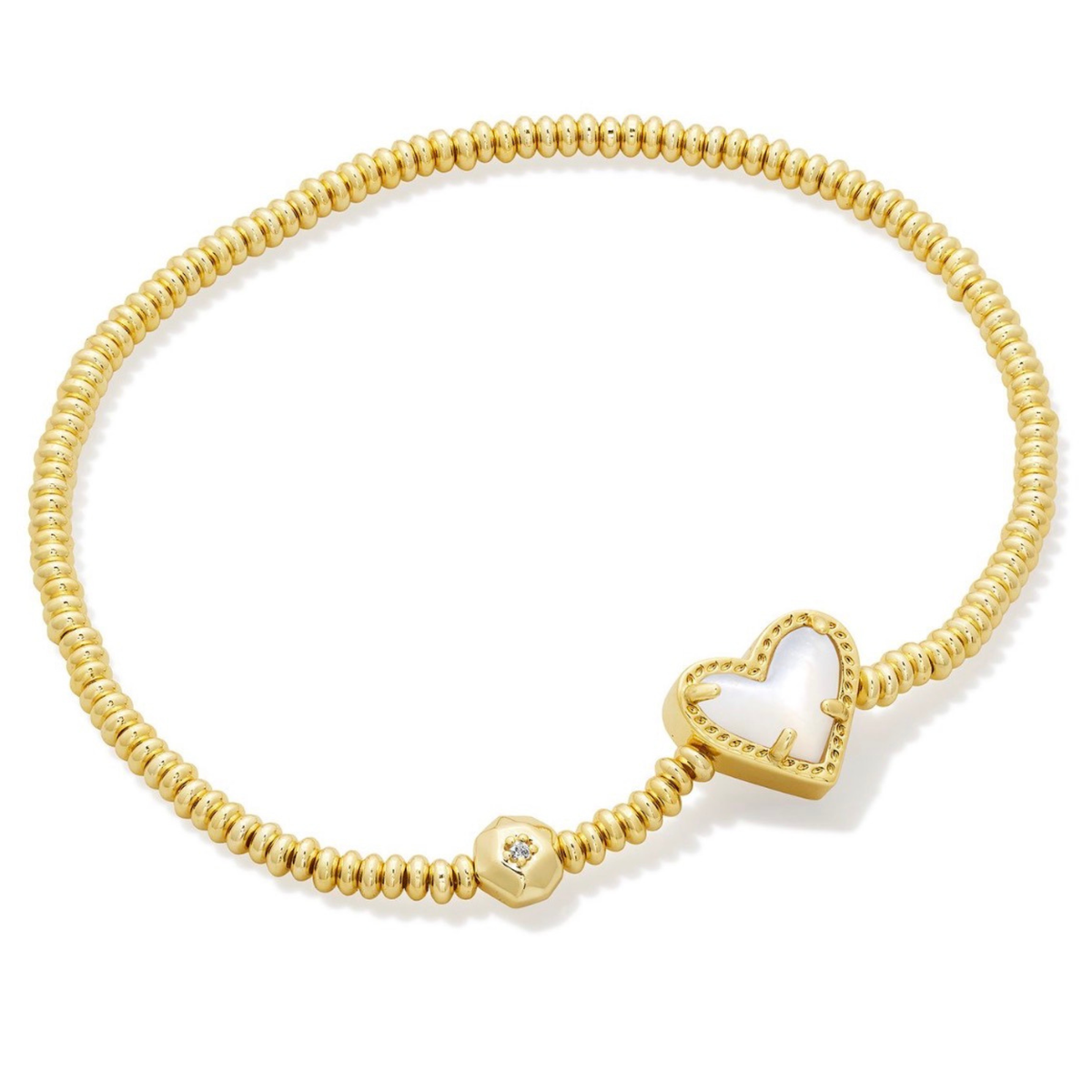 Ari Heart Stretch Bracelet-Bracelets-Vixen Collection, Day Spa and Women's Boutique Located in Seattle, Washington