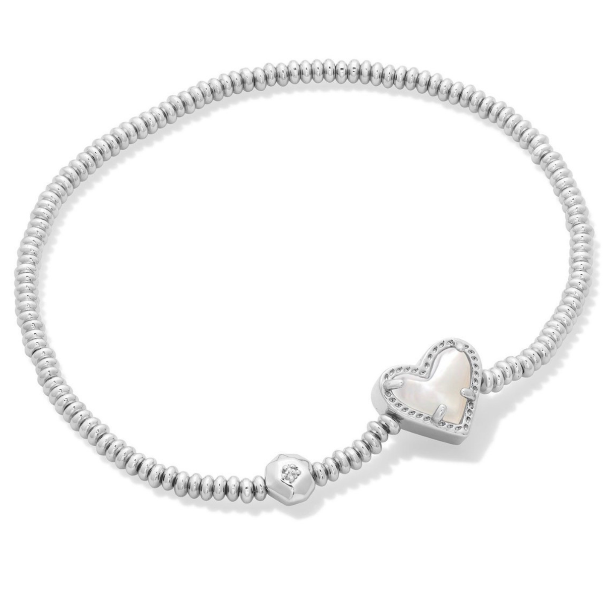 Ari Heart Stretch Bracelet-Bracelets-Vixen Collection, Day Spa and Women's Boutique Located in Seattle, Washington