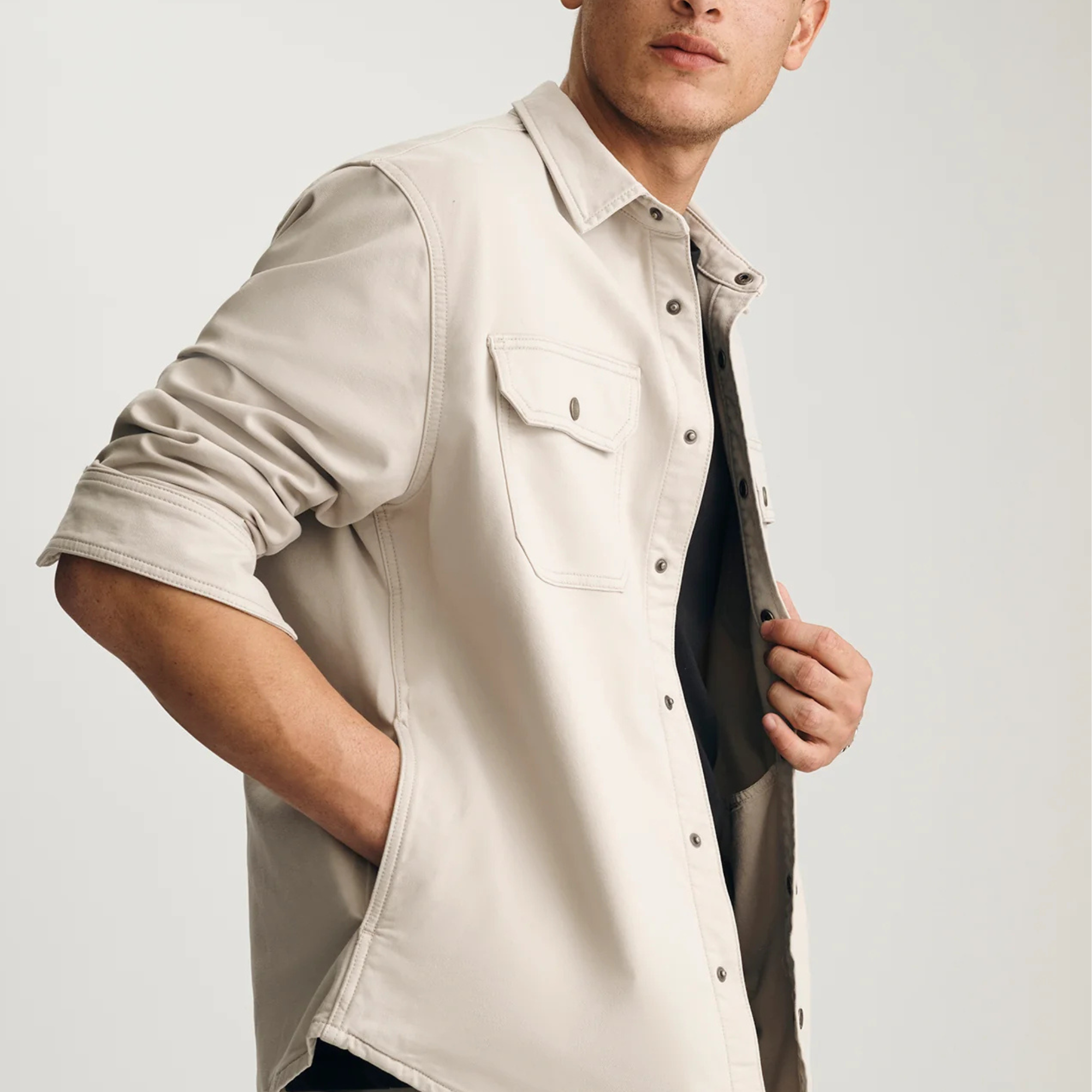 Asher Cloud Button Up-Long Sleeves-Vixen Collection, Day Spa and Women's Boutique Located in Seattle, Washington