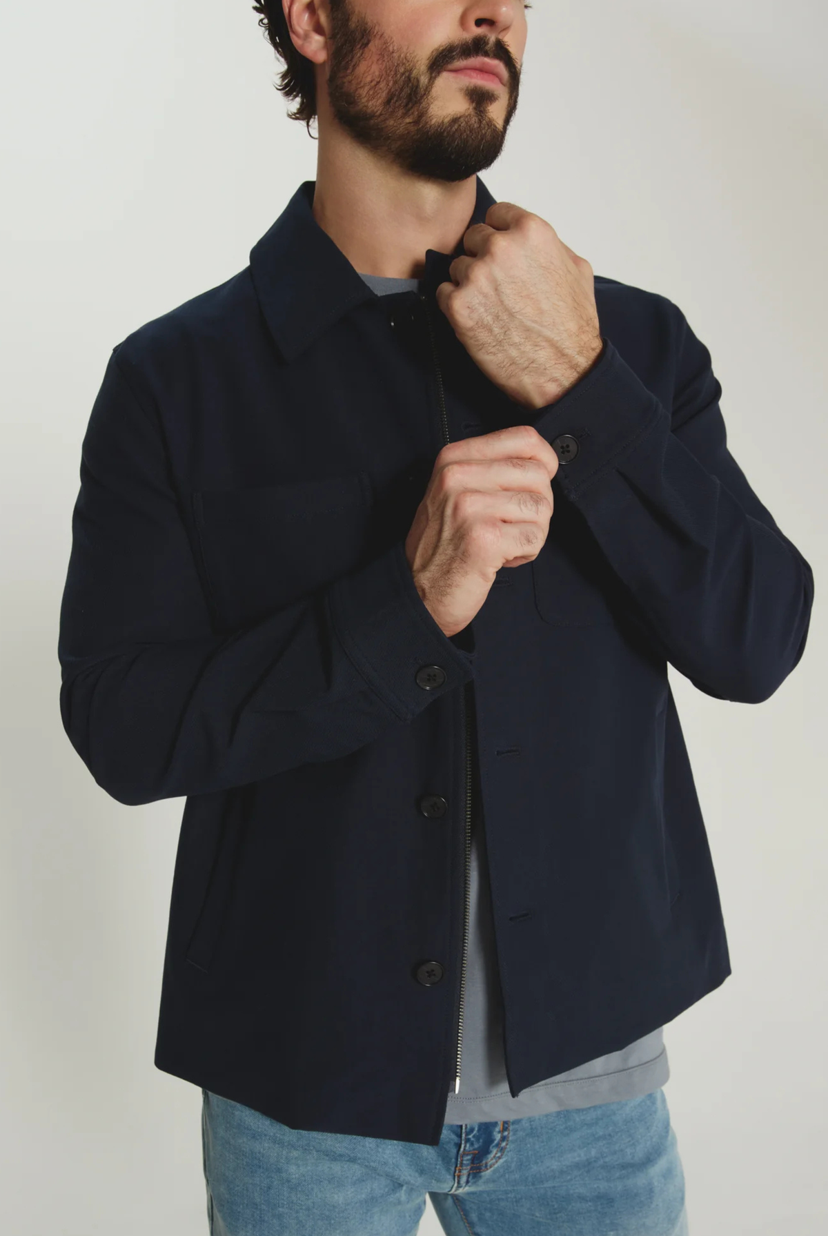 Baron Button Front Jacket-Men's Outerwear-Vixen Collection, Day Spa and Women's Boutique Located in Seattle, Washington