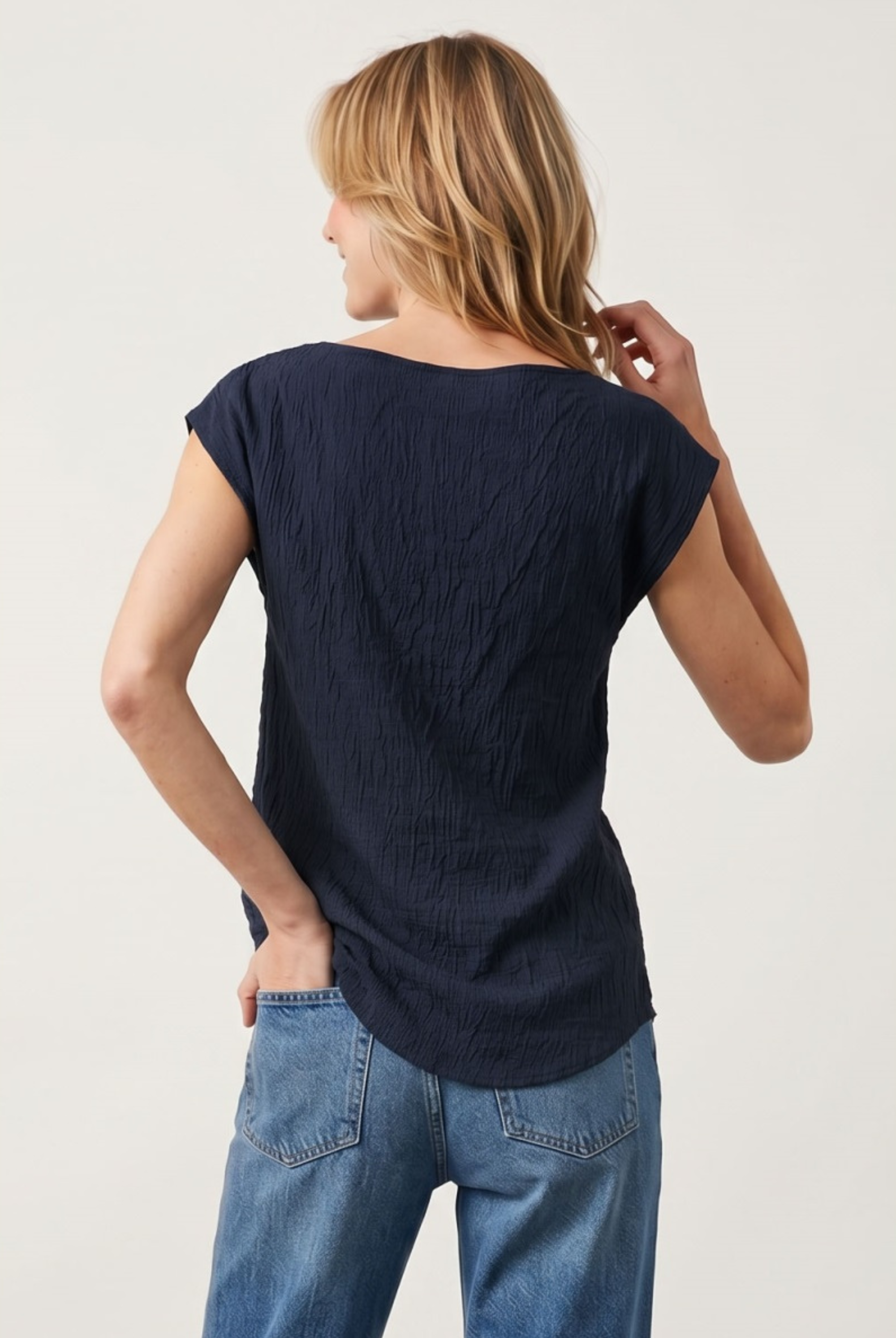 Beach Days Boat Neck Blouse-Tops-Vixen Collection, Day Spa and Women's Boutique Located in Seattle, Washington