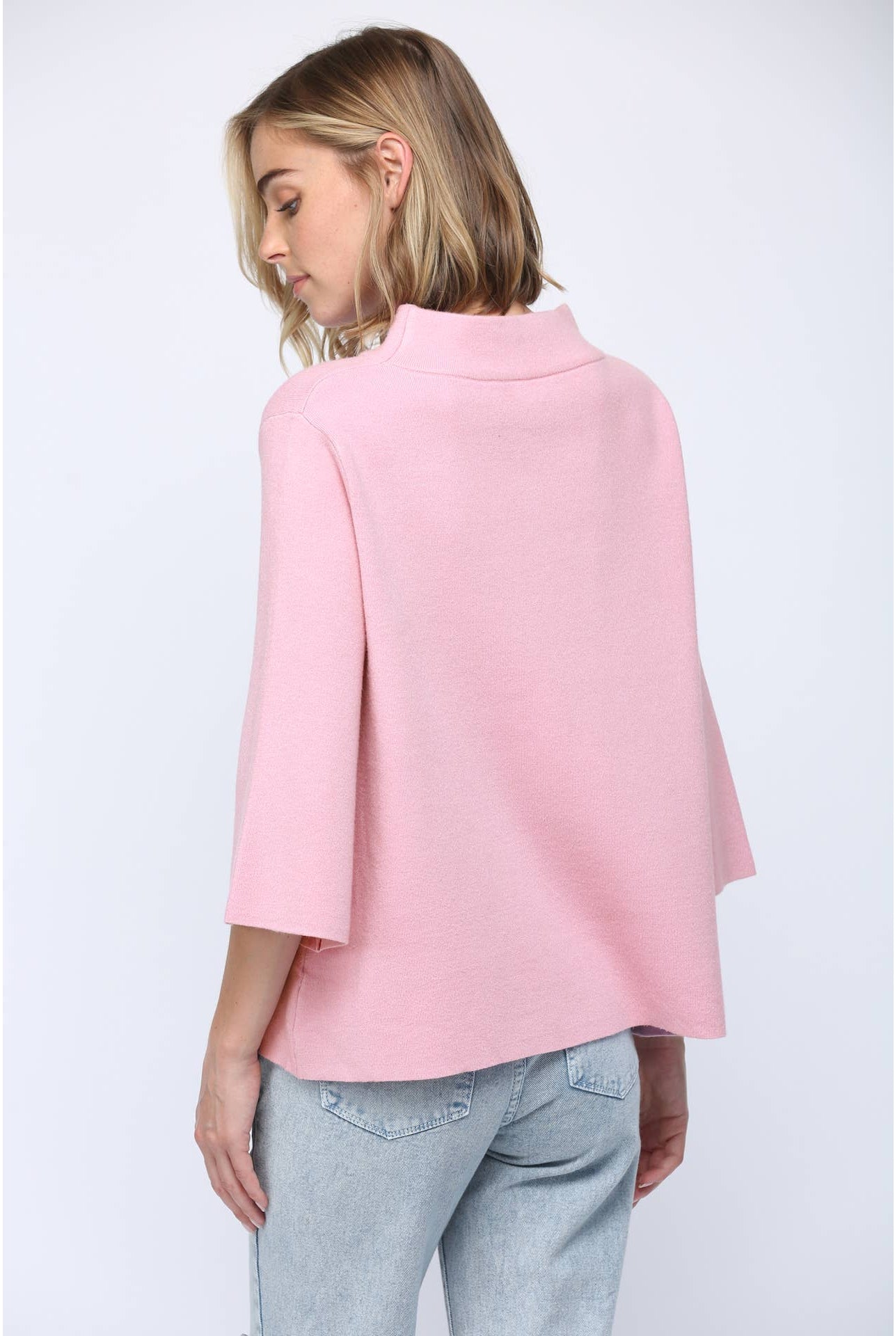 Powder Bell Sleeve Top-Tops-Vixen Collection, Day Spa and Women's Boutique Located in Seattle, Washington