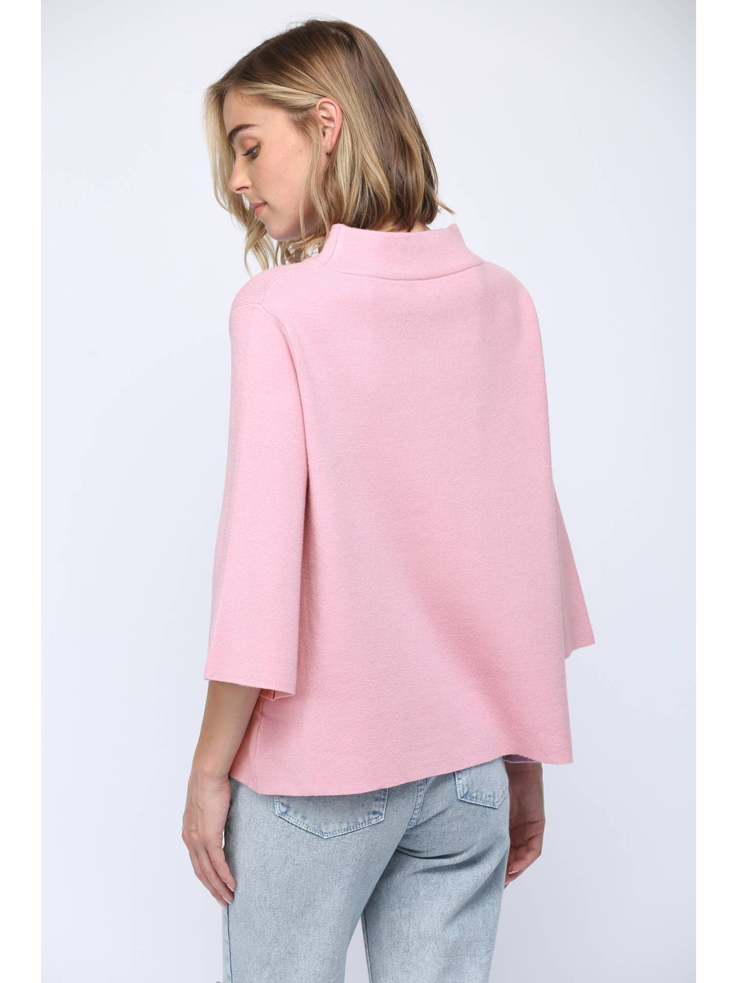 Powder Bell Sleeve Top-Tops-Vixen Collection, Day Spa and Women's Boutique Located in Seattle, Washington