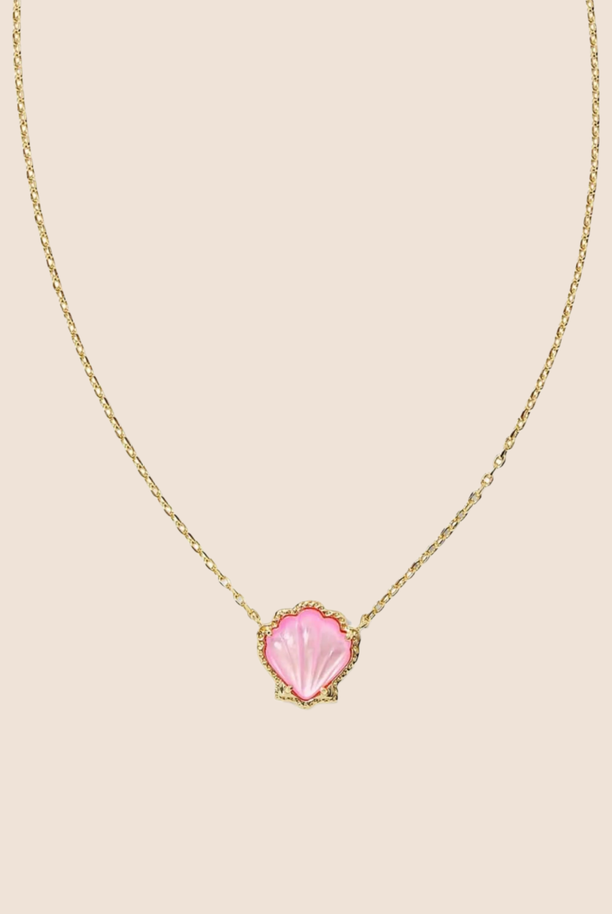 Brynne Shell Short Pendant Necklace-Necklaces-Vixen Collection, Day Spa and Women's Boutique Located in Seattle, Washington