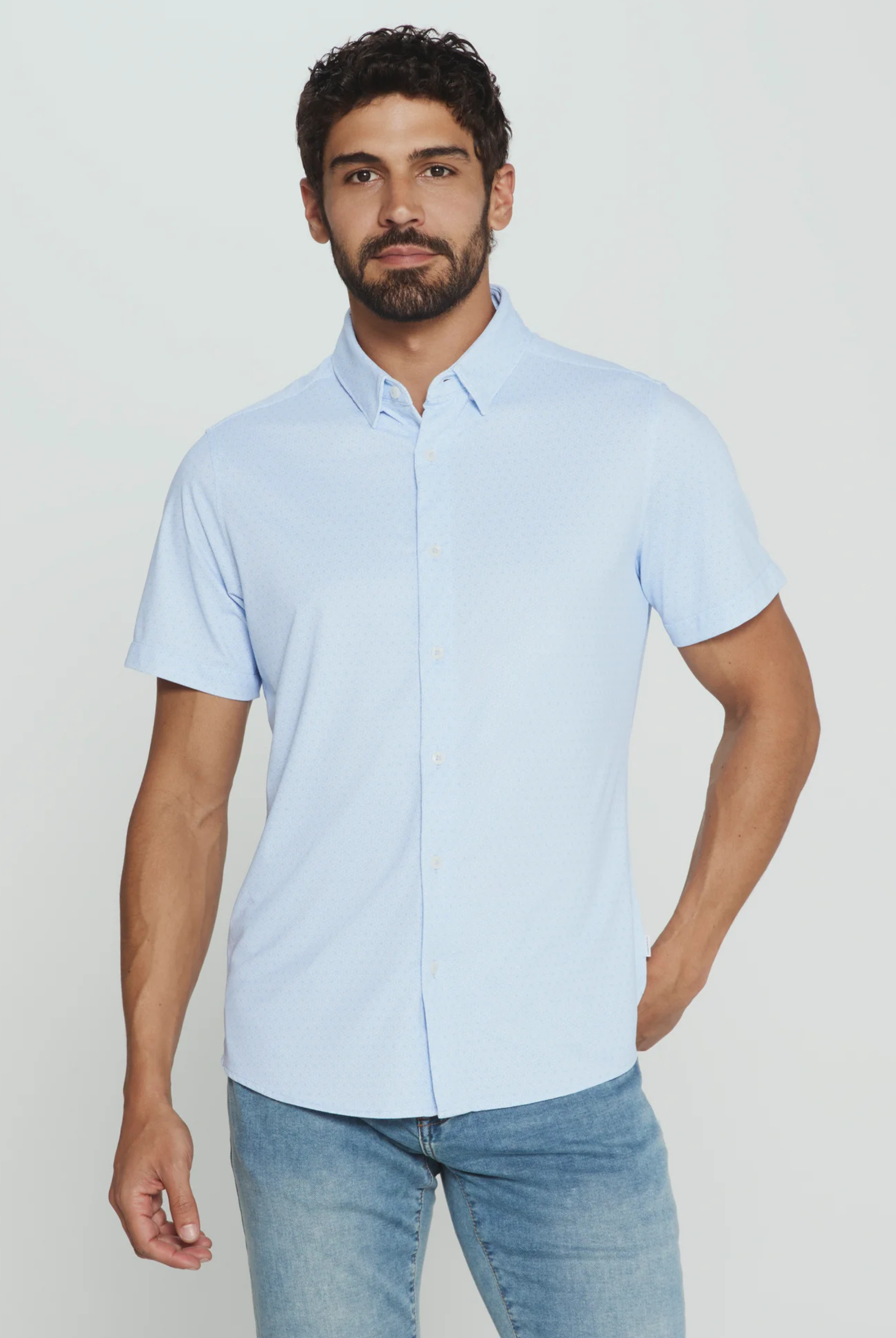 Corsica Short Sleeve Shirt-Men's Tops-Vixen Collection, Day Spa and Women's Boutique Located in Seattle, Washington