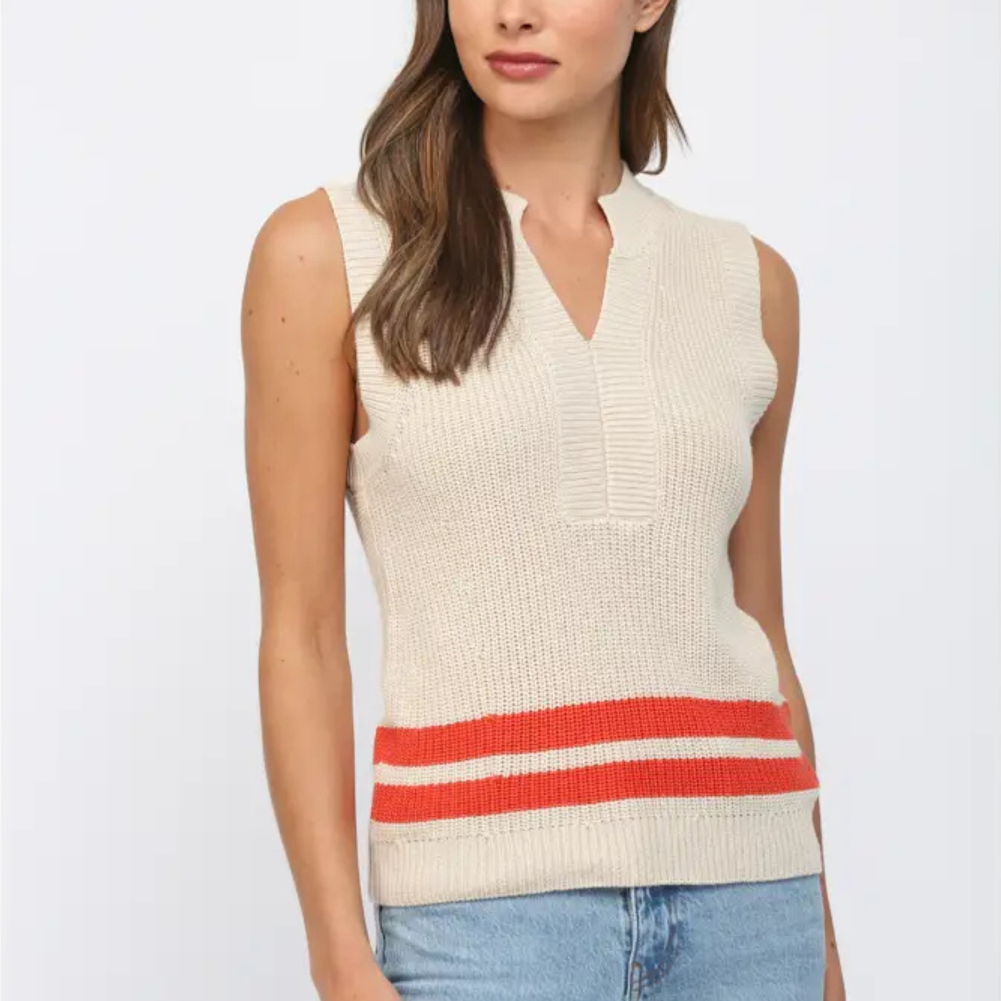 Creamsicle Knit Tank-Tank Tops-Vixen Collection, Day Spa and Women's Boutique Located in Seattle, Washington