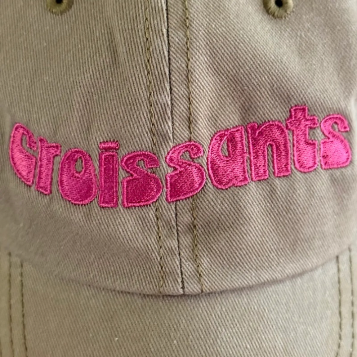 Croissants Baseball Cap-Hats-Vixen Collection, Day Spa and Women's Boutique Located in Seattle, Washington