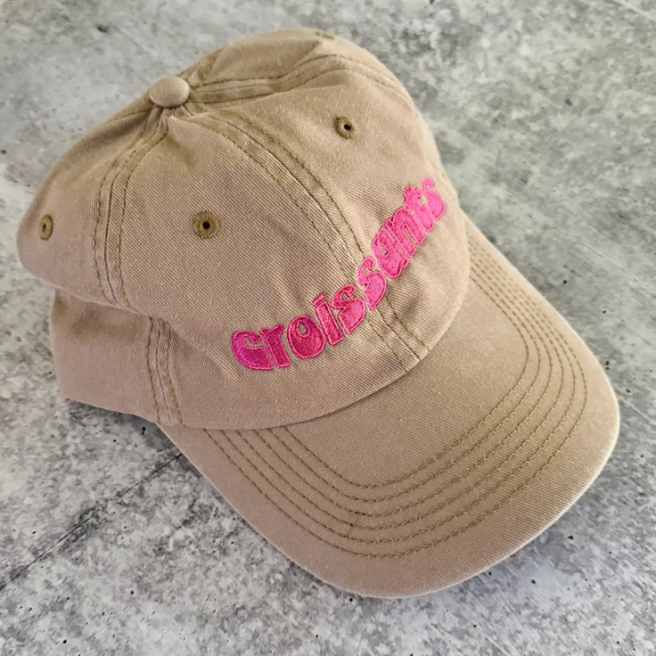 Croissants Baseball Cap-Hats-Vixen Collection, Day Spa and Women's Boutique Located in Seattle, Washington