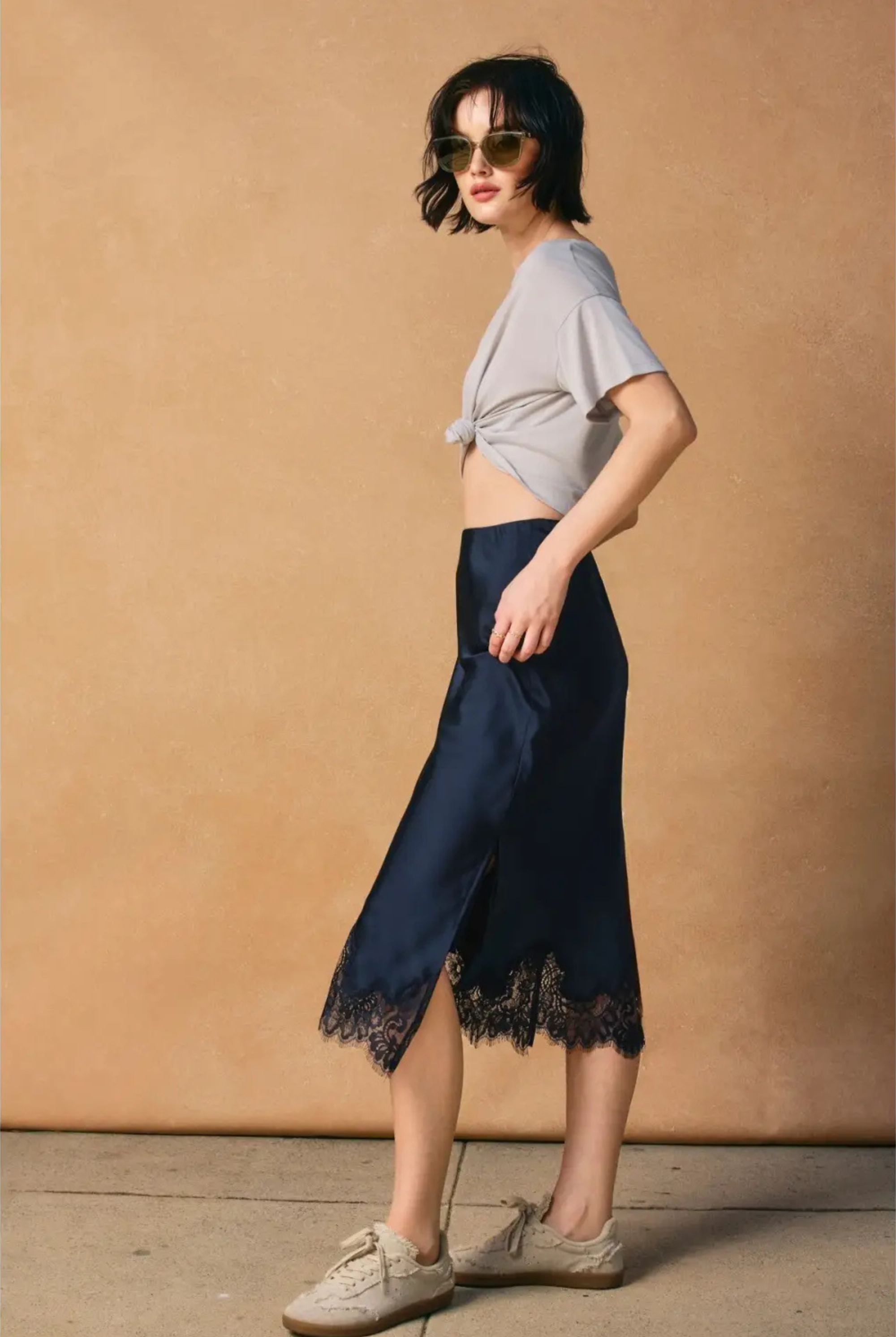 Dawn Lace Midi Skirt-Skirts-Vixen Collection, Day Spa and Women's Boutique Located in Seattle, Washington