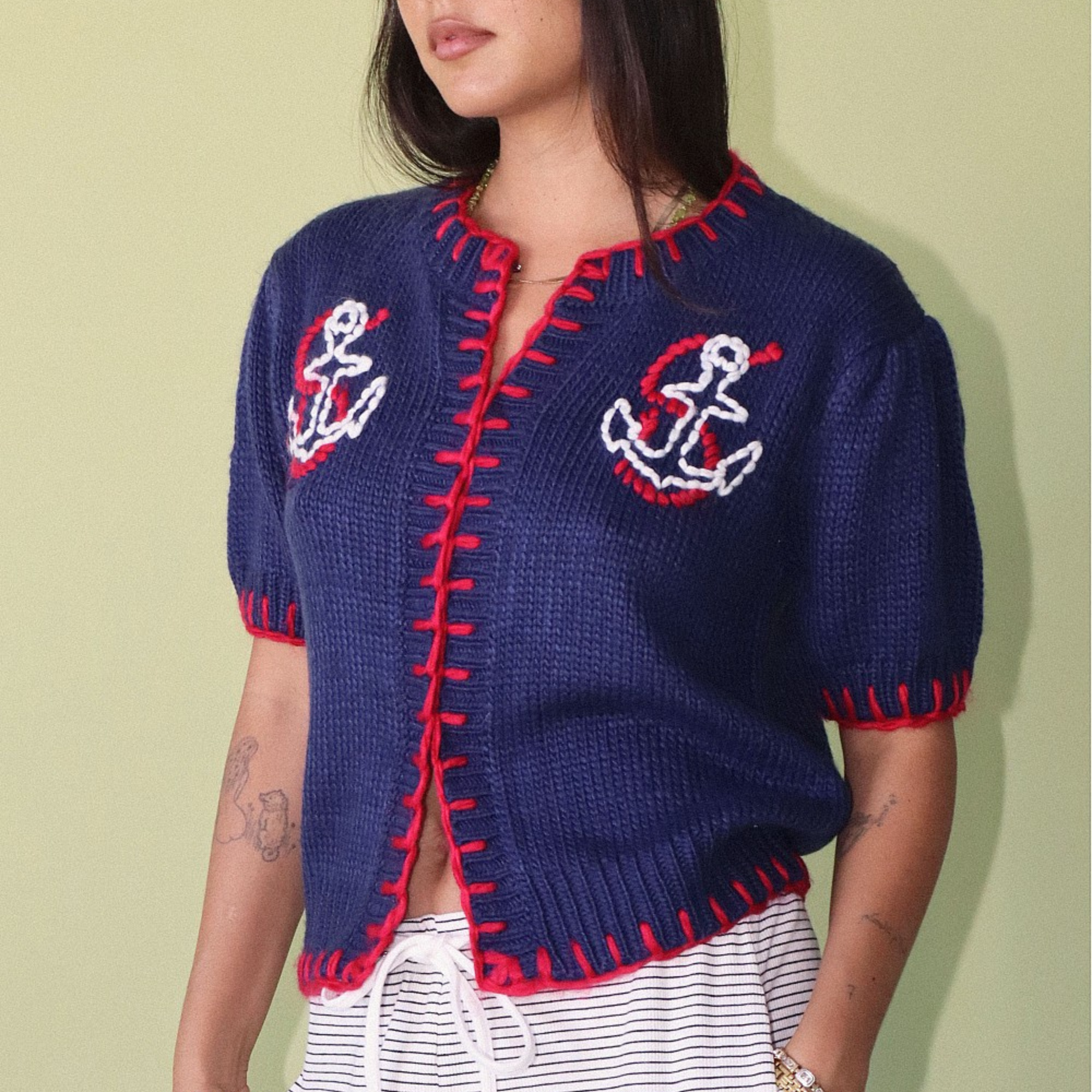 Dockside Darling Knit Cardigan-Tops-Vixen Collection, Day Spa and Women's Boutique Located in Seattle, Washington