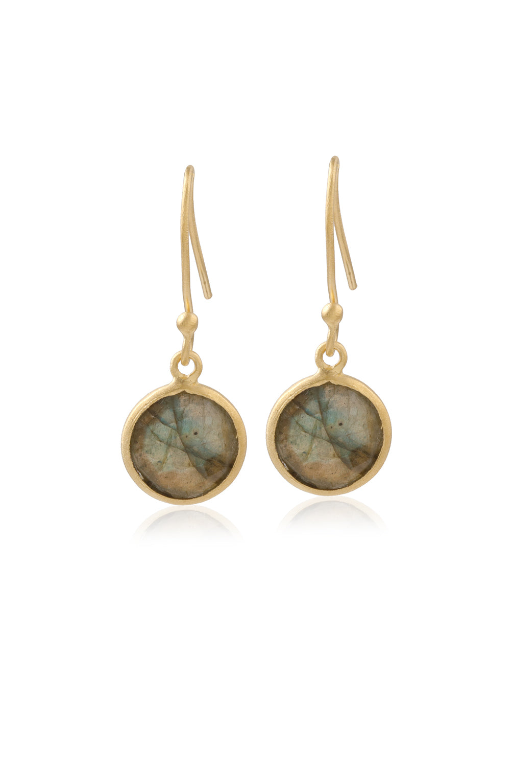 Labradorite Cut Rounds-Earrings-Vixen Collection, Day Spa and Women's Boutique Located in Seattle, Washington