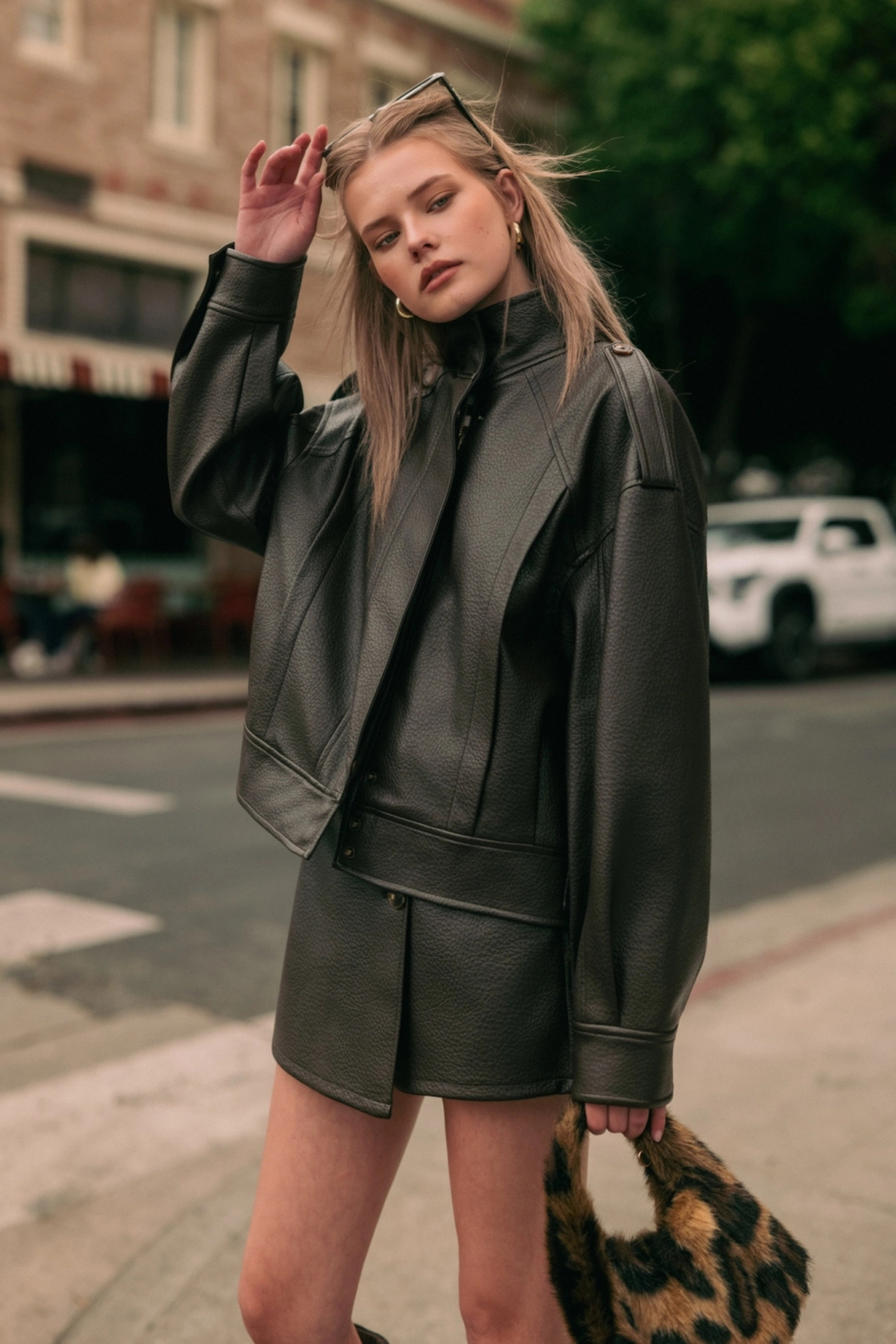 Emelie Leather Jacket-Jackets-Vixen Collection, Day Spa and Women's Boutique Located in Seattle, Washington
