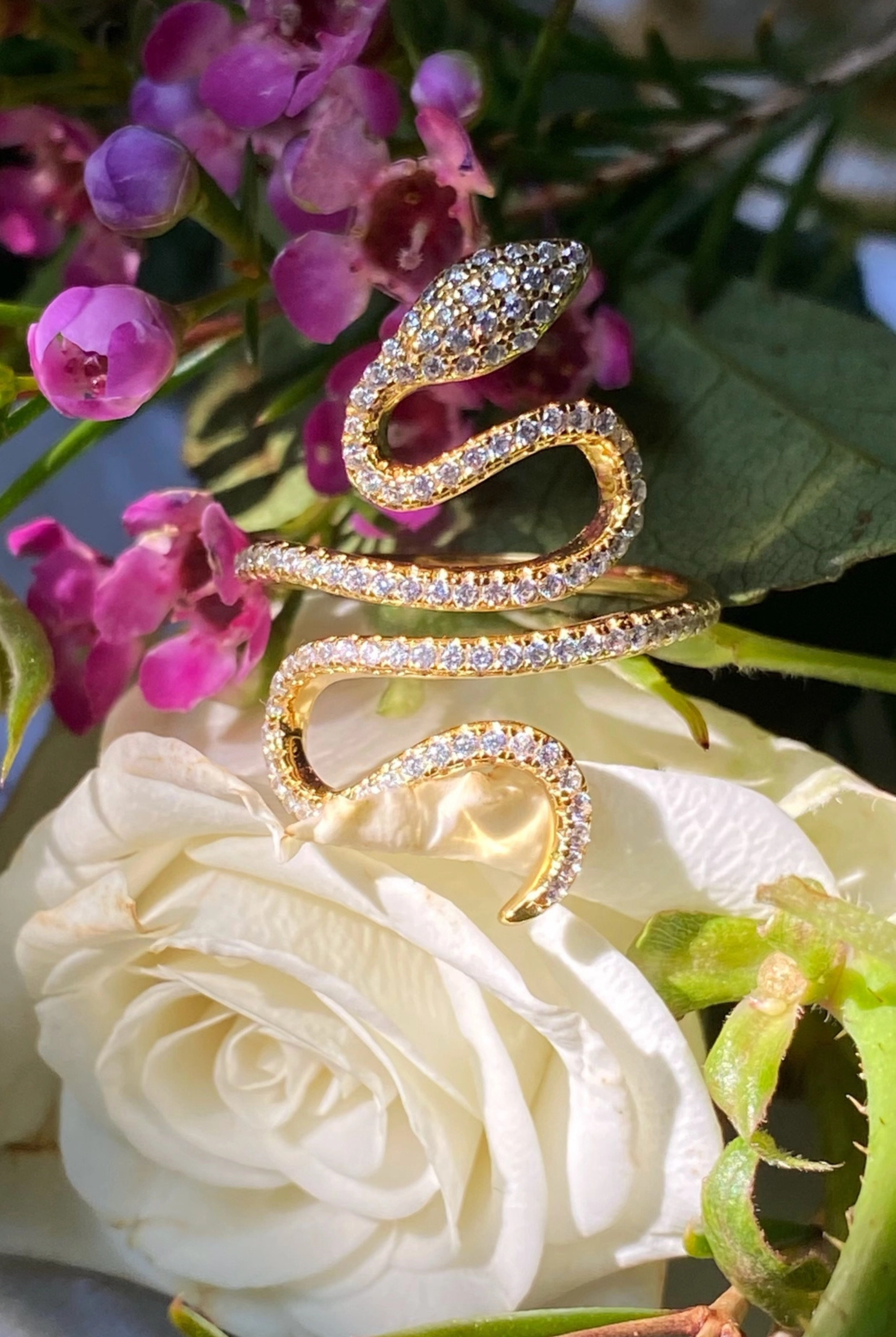 Enchanted Snake Ring-Rings-Vixen Collection, Day Spa and Women's Boutique Located in Seattle, Washington