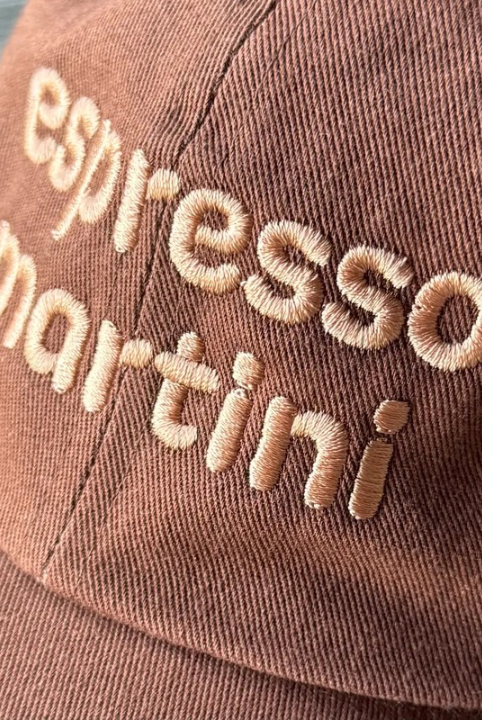 Espresso Martini Baseball Cap-Hats-Vixen Collection, Day Spa and Women's Boutique Located in Seattle, Washington