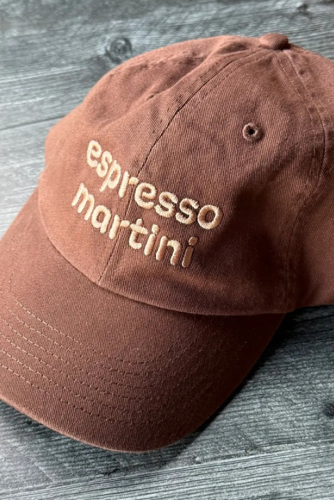 Espresso Martini Baseball Cap-Hats-Vixen Collection, Day Spa and Women's Boutique Located in Seattle, Washington
