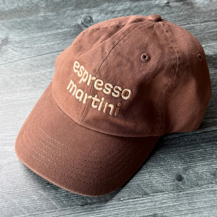 Espresso Martini Baseball Cap-Hats-Vixen Collection, Day Spa and Women's Boutique Located in Seattle, Washington