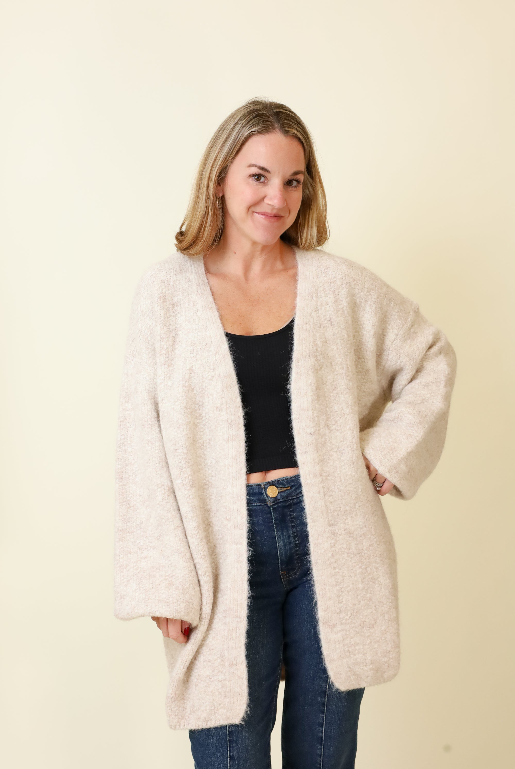 Luxe Layer Cardigan-Sweaters-Vixen Collection, Day Spa and Women's Boutique Located in Seattle, Washington