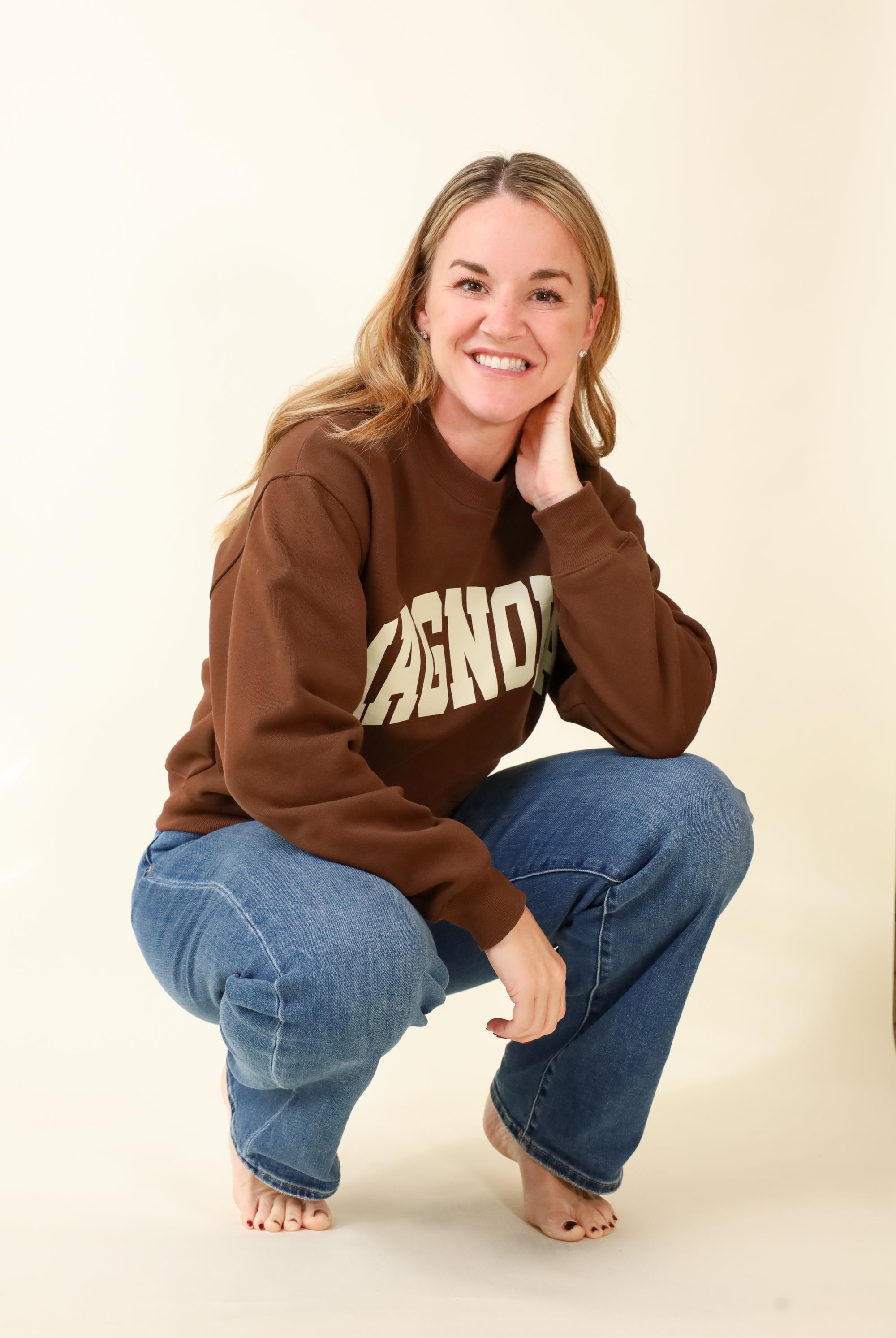 Small-Town Season Crewneck-Sweatshirts-Vixen Collection, Day Spa and Women's Boutique Located in Seattle, Washington